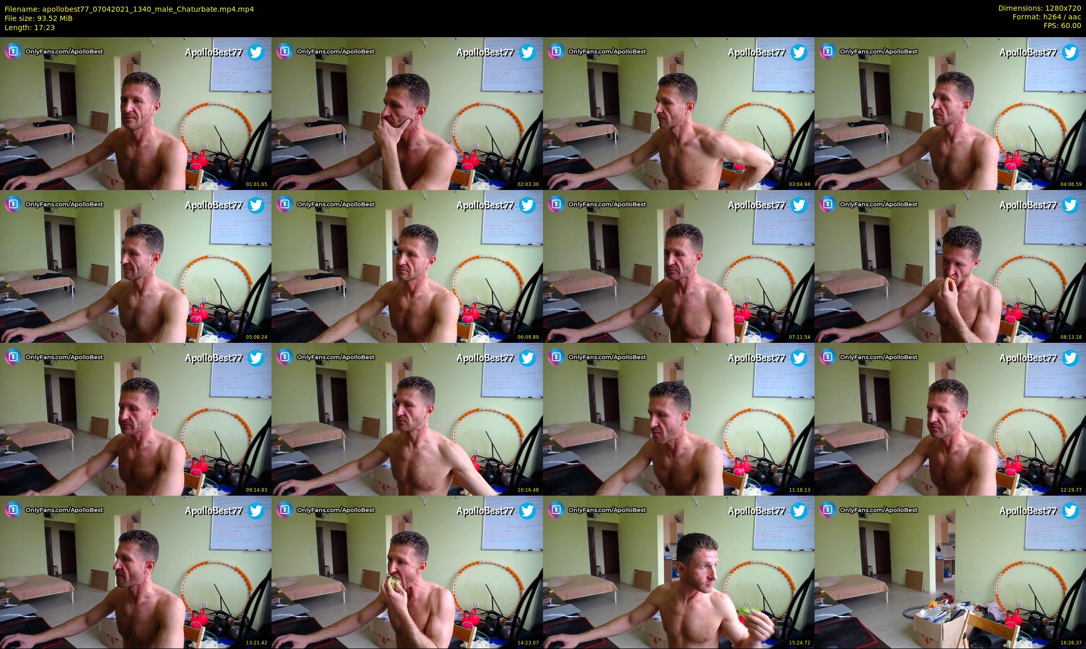 apollobest77 — 18 minute Chaturbate male cam show recording, 720p, Apr 7, 2021