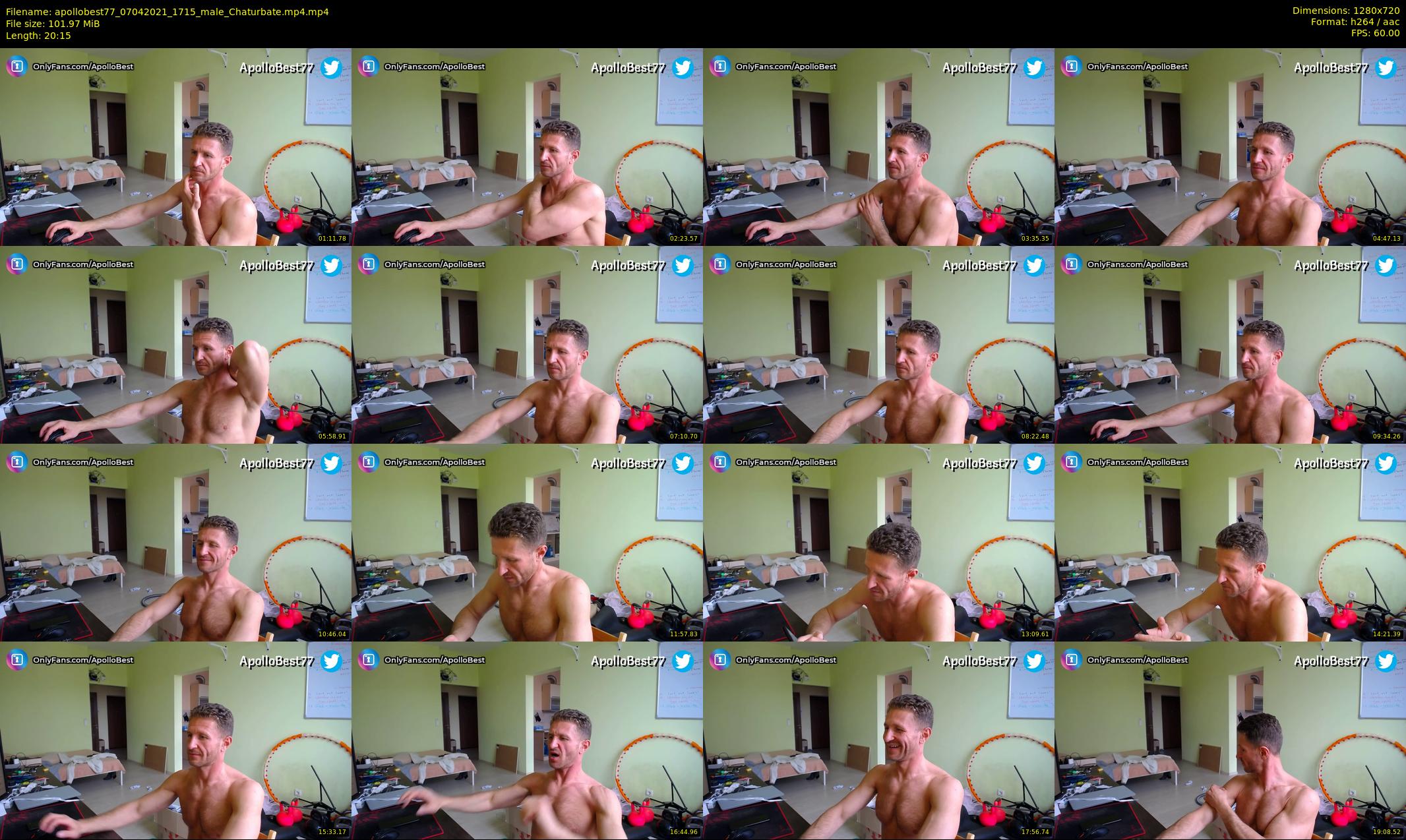 apollobest77 — 21 minute Chaturbate male cam show recording, 720p, Apr 7, 2021