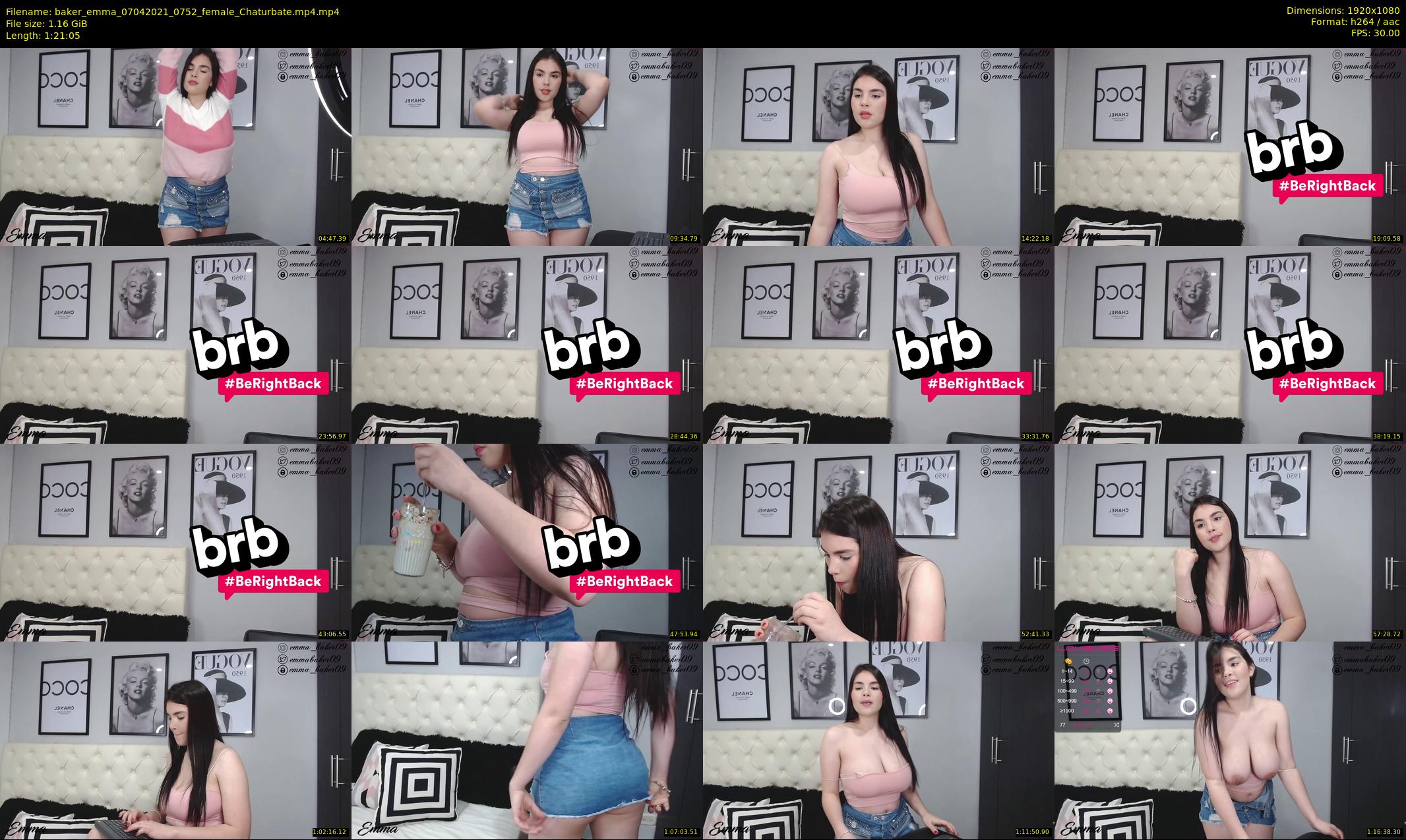 baker_emma — 82 minute Chaturbate female cam show recording, 1080p, Apr 7, 2021