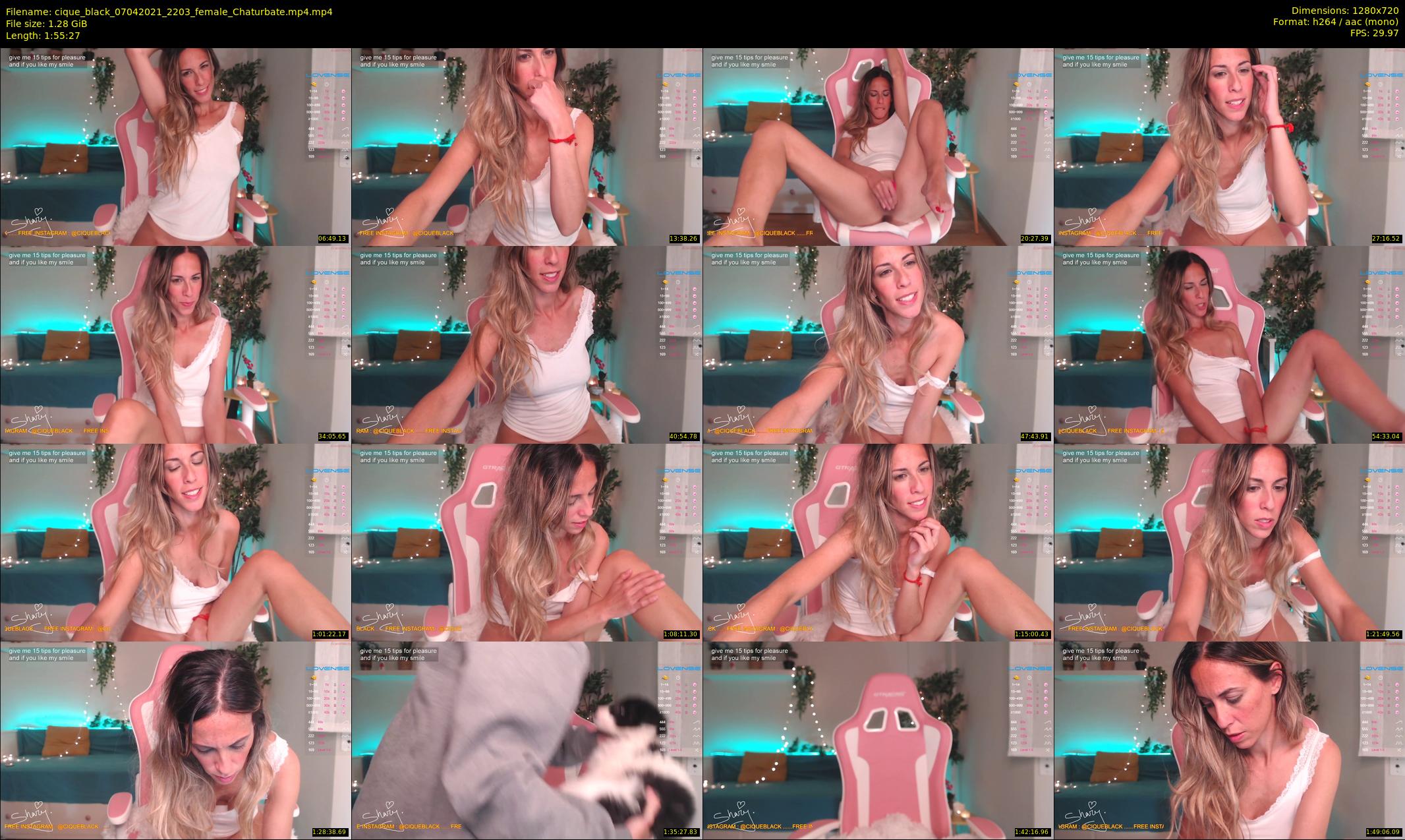 cique_black — 116 minute Chaturbate female cam show recording, 720p, Apr 7, 2021