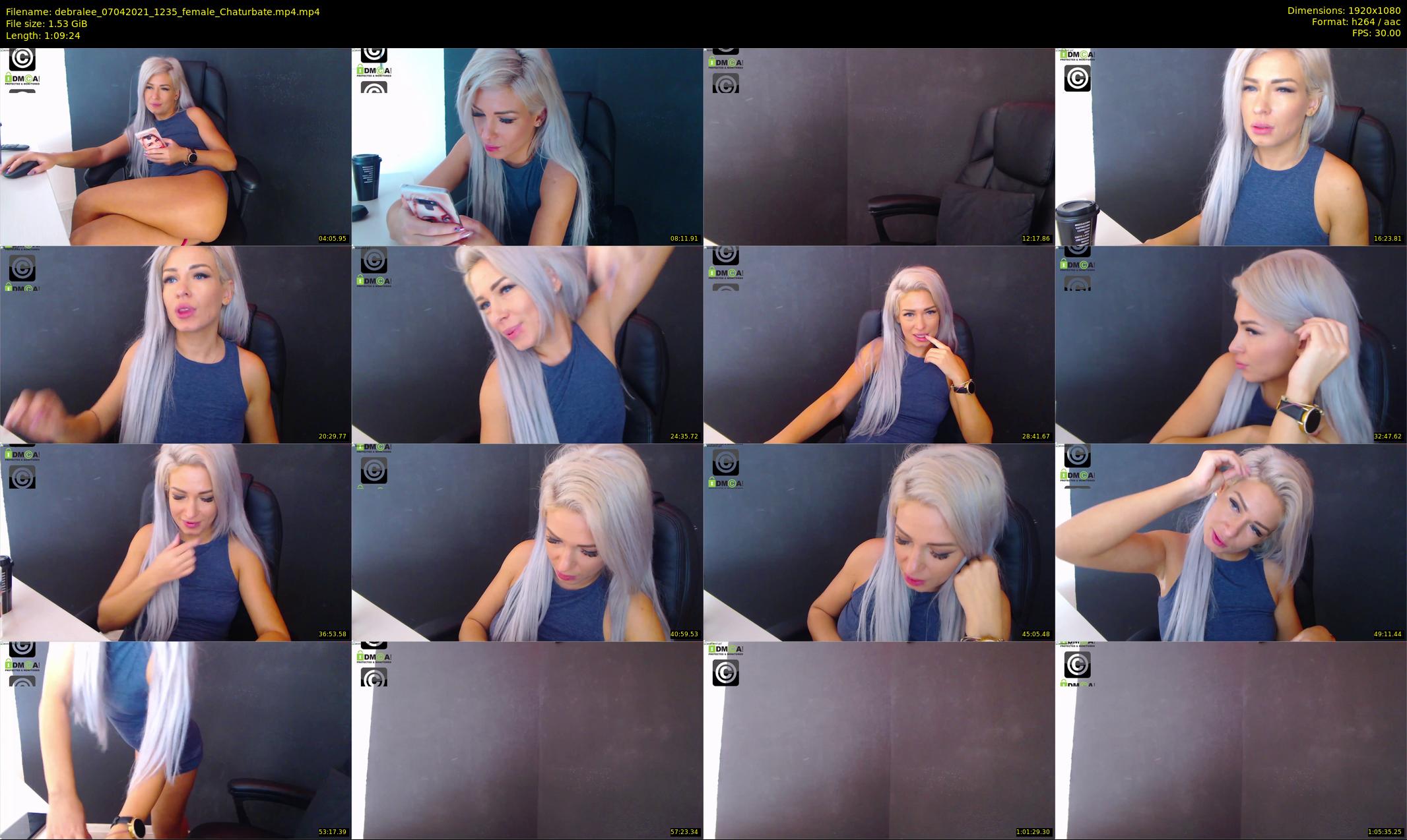 debralee — 70 minute Chaturbate female cam show recording, 1080p, Apr 7, 2021