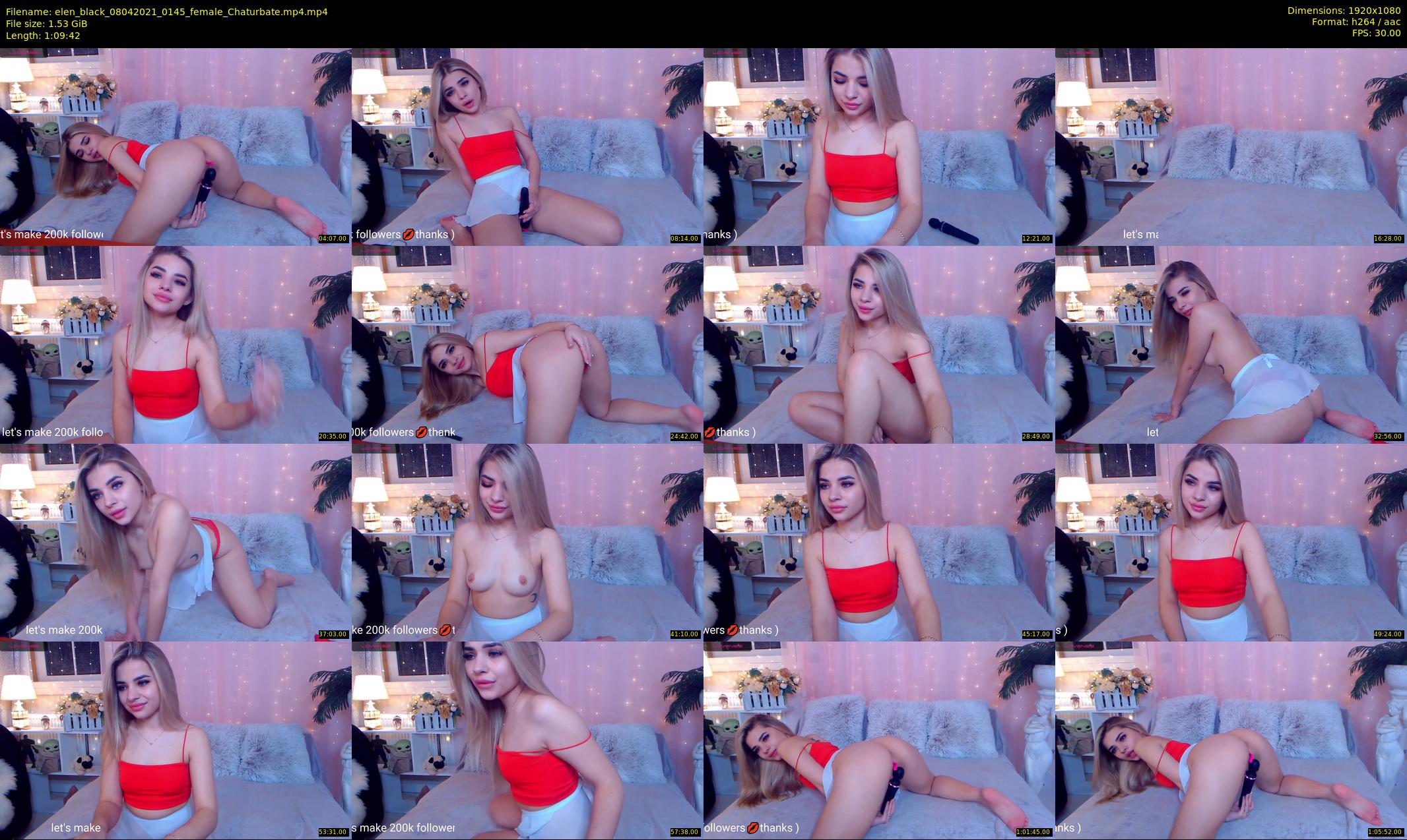 elen_black — 70 minute Chaturbate female cam show recording, 1080p, Apr 8, 2021