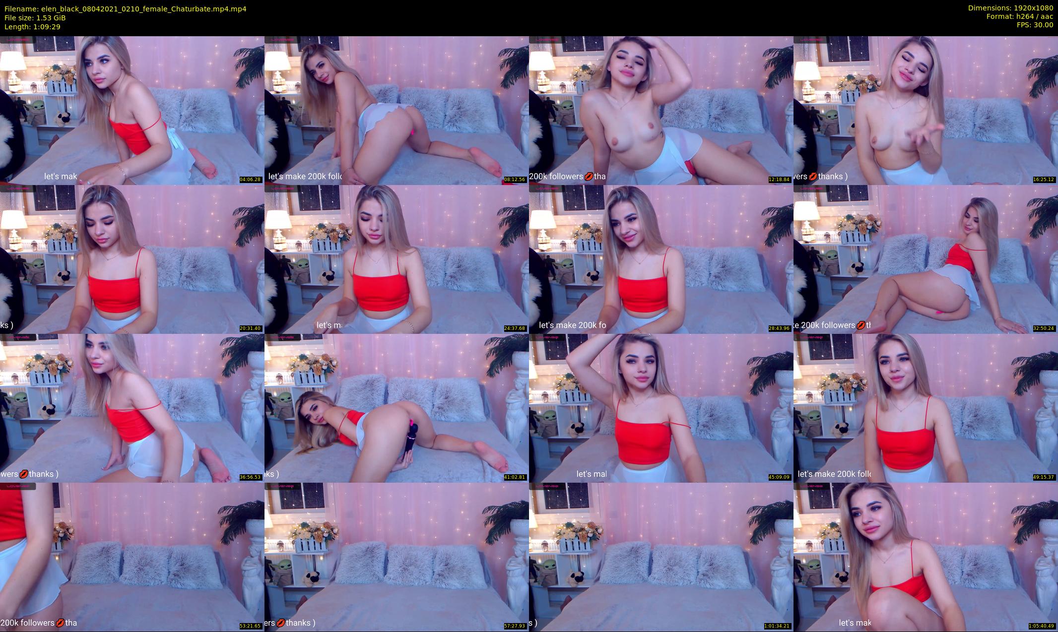 elen_black — 70 minute Chaturbate female cam show recording, 1080p, Apr 8, 2021
