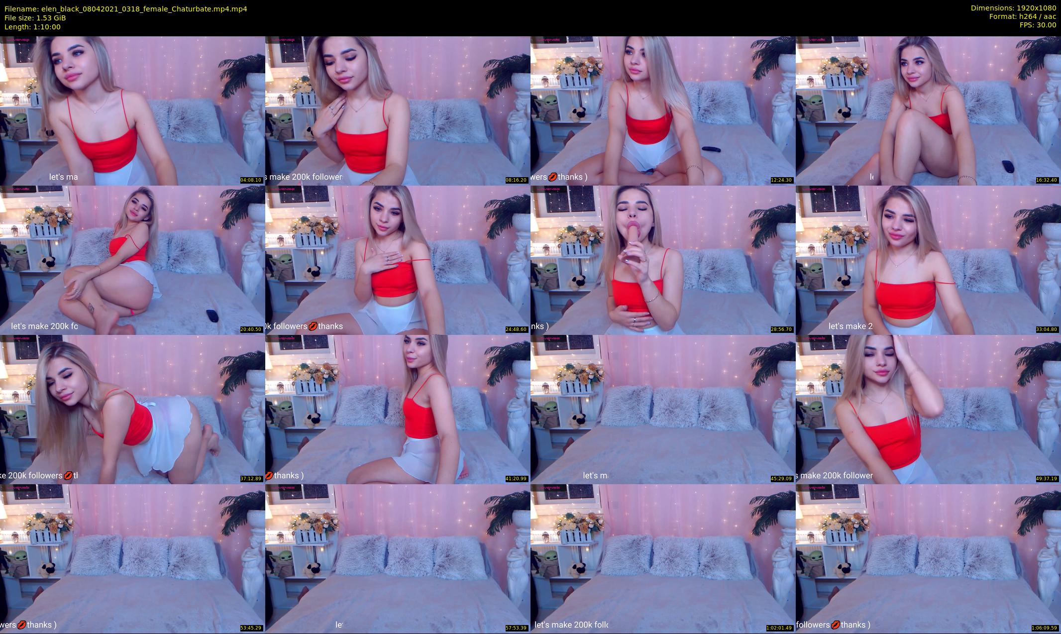 elen_black — 70 minute Chaturbate female cam show recording, 1080p, Apr 8, 2021