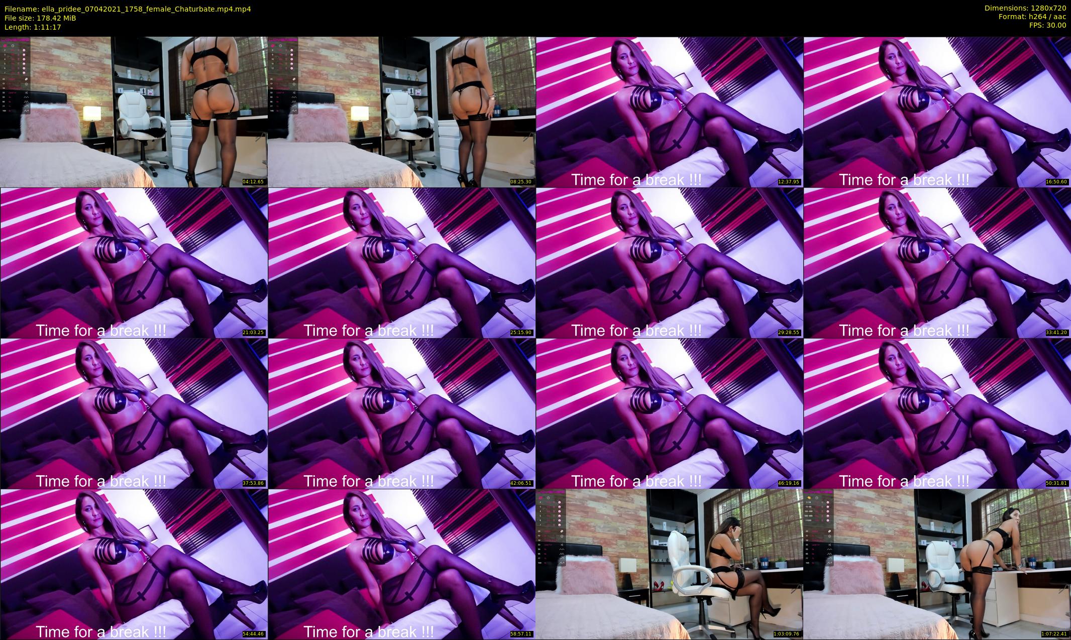 ella_pridee — 72 minute Chaturbate female cam show recording, 720p, Apr 7, 2021