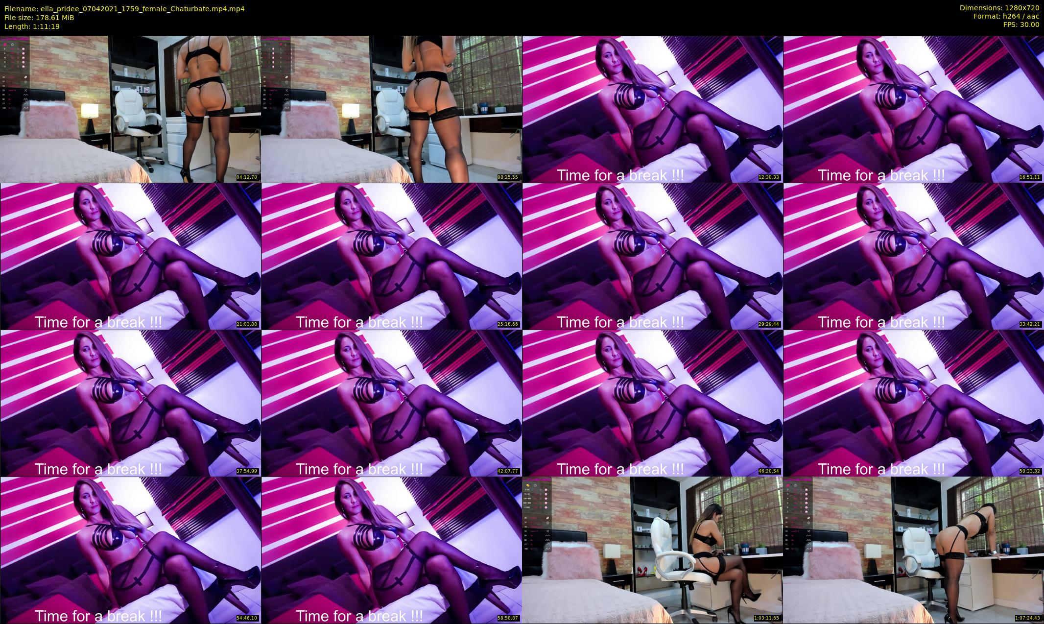 ella_pridee — 72 minute Chaturbate female cam show recording, 720p, Apr 7, 2021