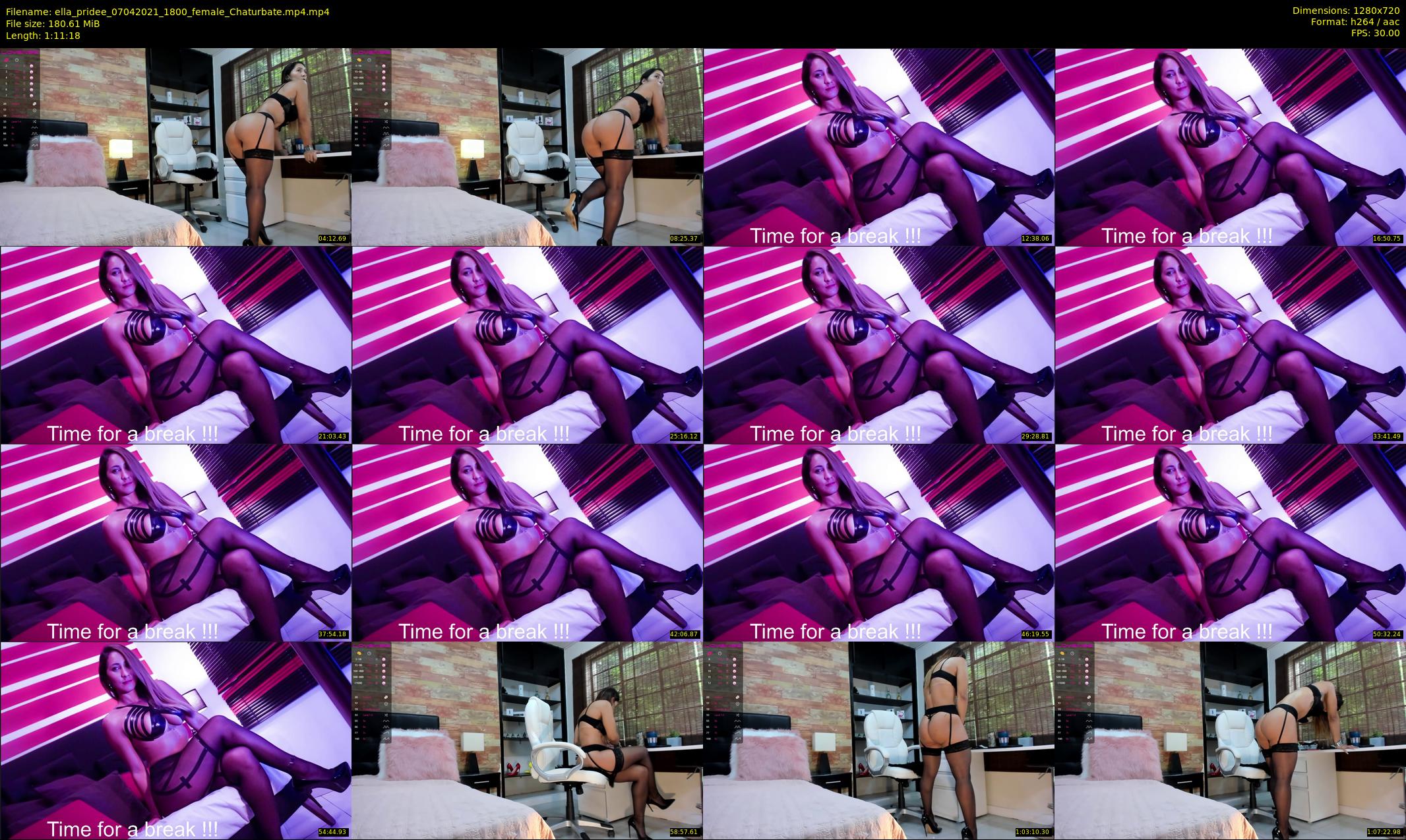 ella_pridee — 72 minute Chaturbate female cam show recording, 720p, Apr 7, 2021
