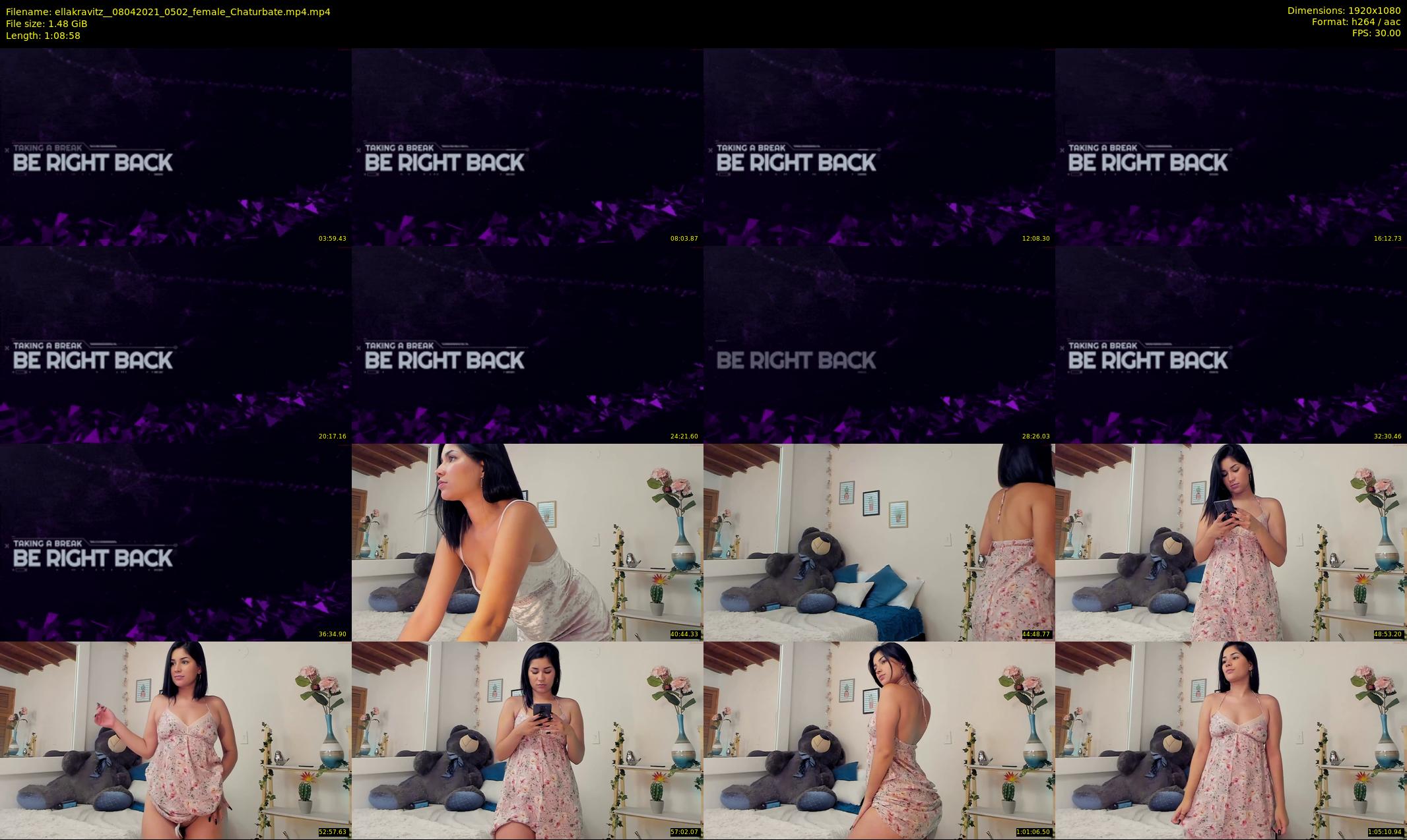 ellakravitz_ — 69 minute Chaturbate female cam show recording, 1080p, Apr 8, 2021