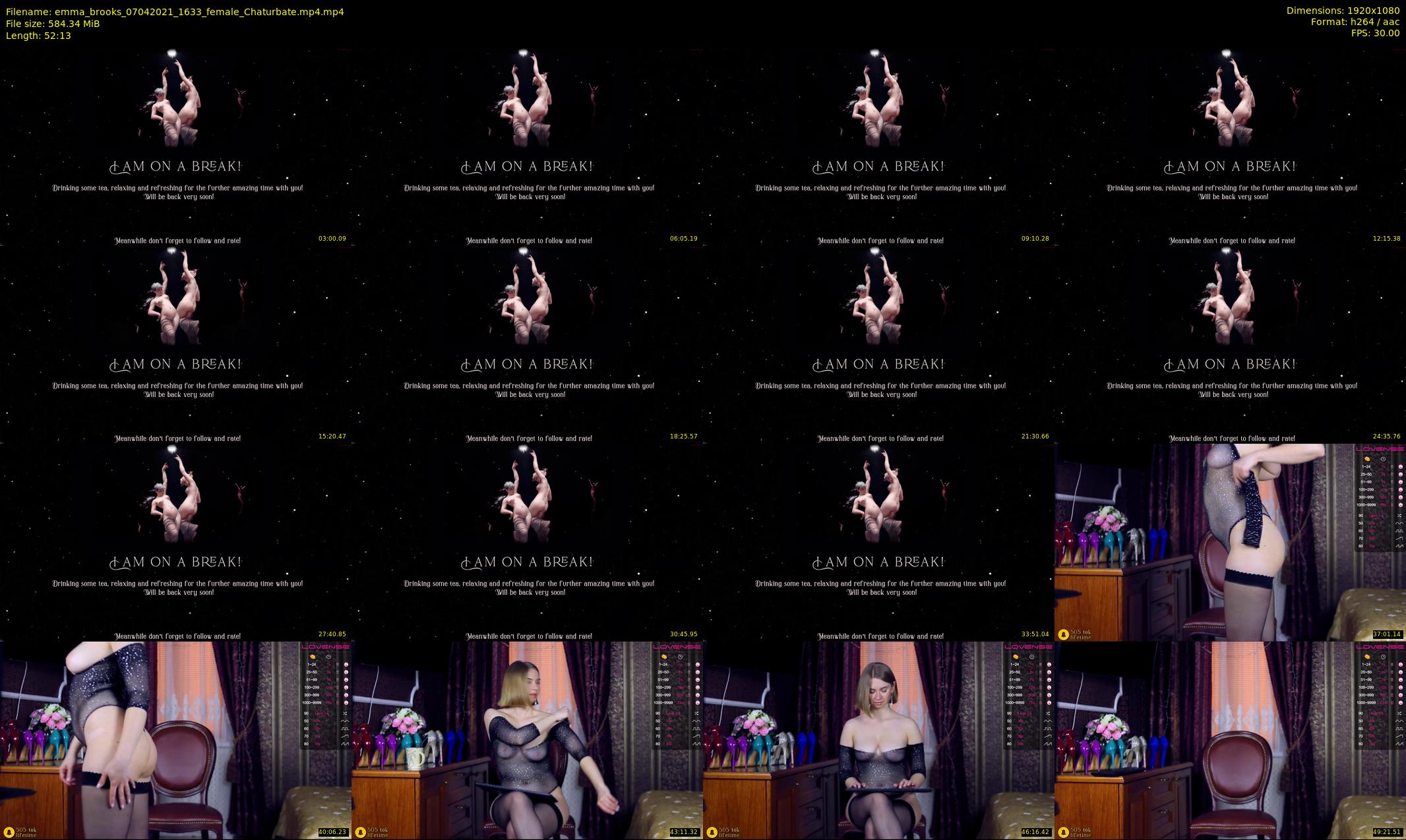 emma_brooks — 53 minute Chaturbate female cam show recording, 1080p, Apr 7, 2021