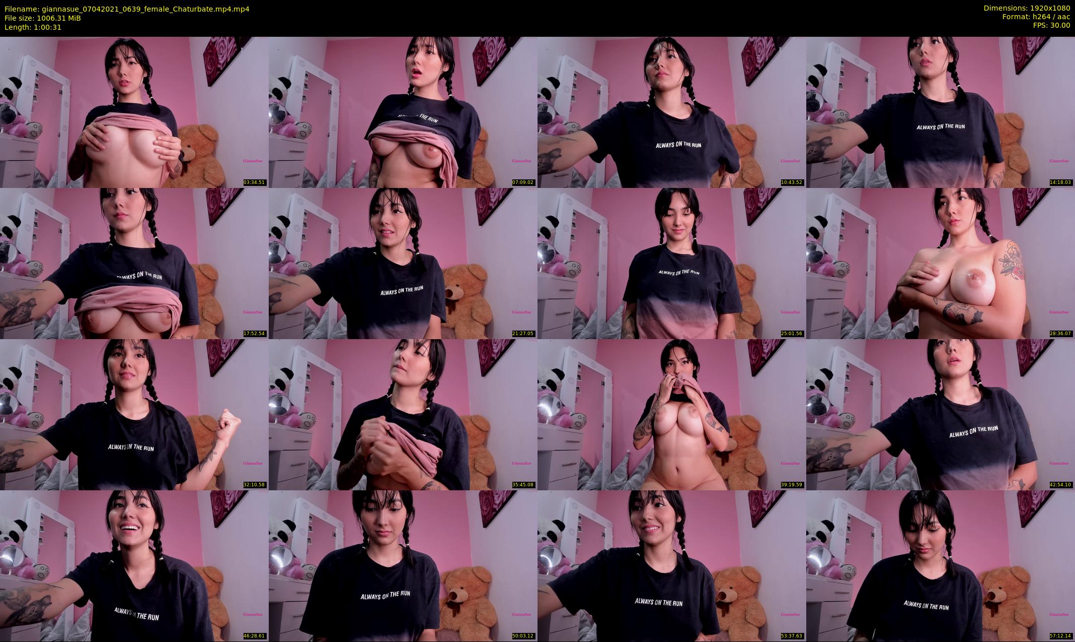 giannasue — 61 minute Chaturbate female cam show recording, 1080p, Apr 7, 2021
