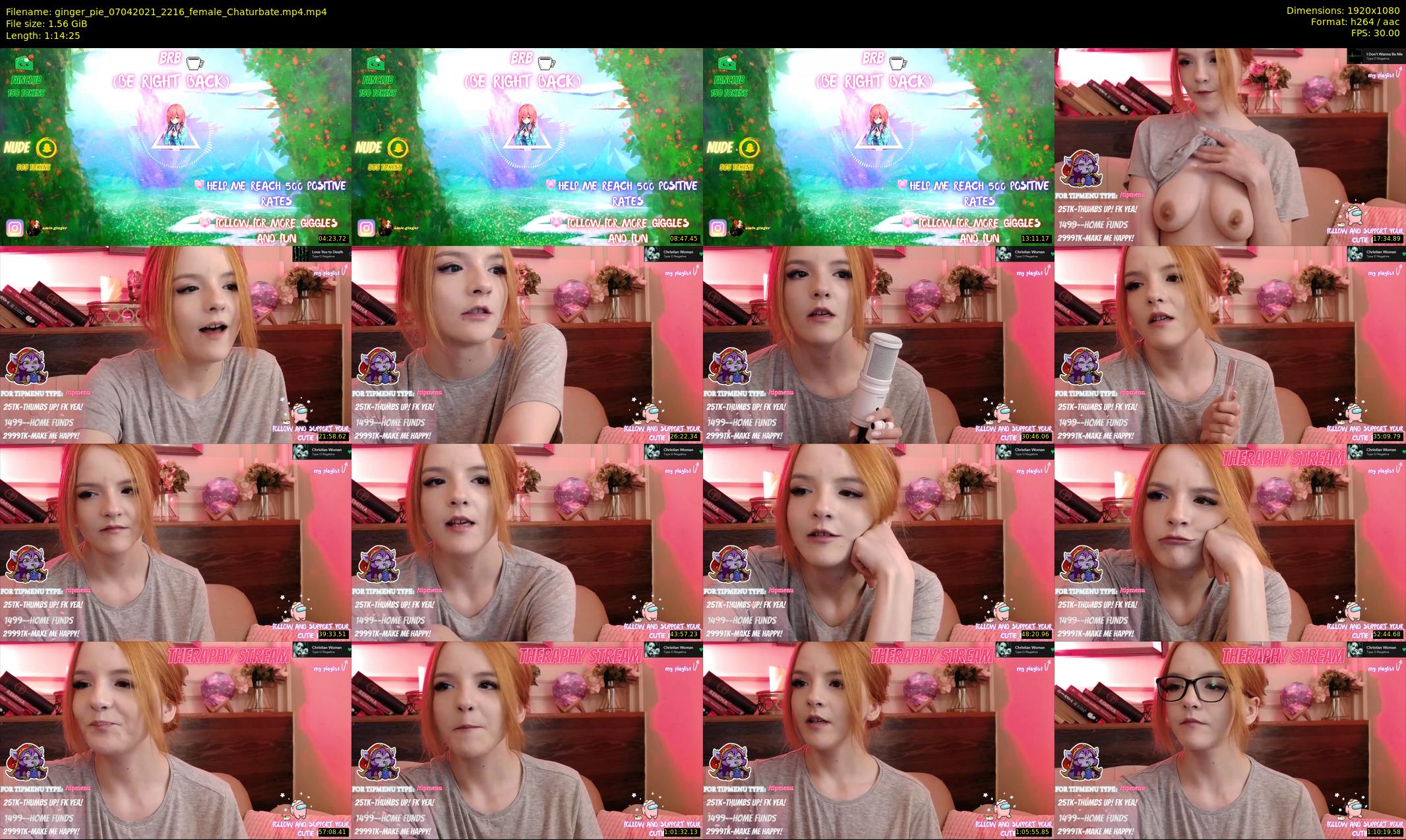 ginger_pie — 75 minute Chaturbate female cam show recording, 1080p, Apr 7, 2021