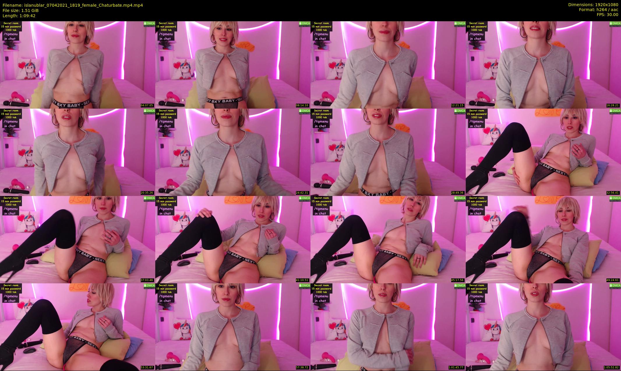 islanublar — 70 minute Chaturbate female cam show recording, 1080p, Apr 7, 2021