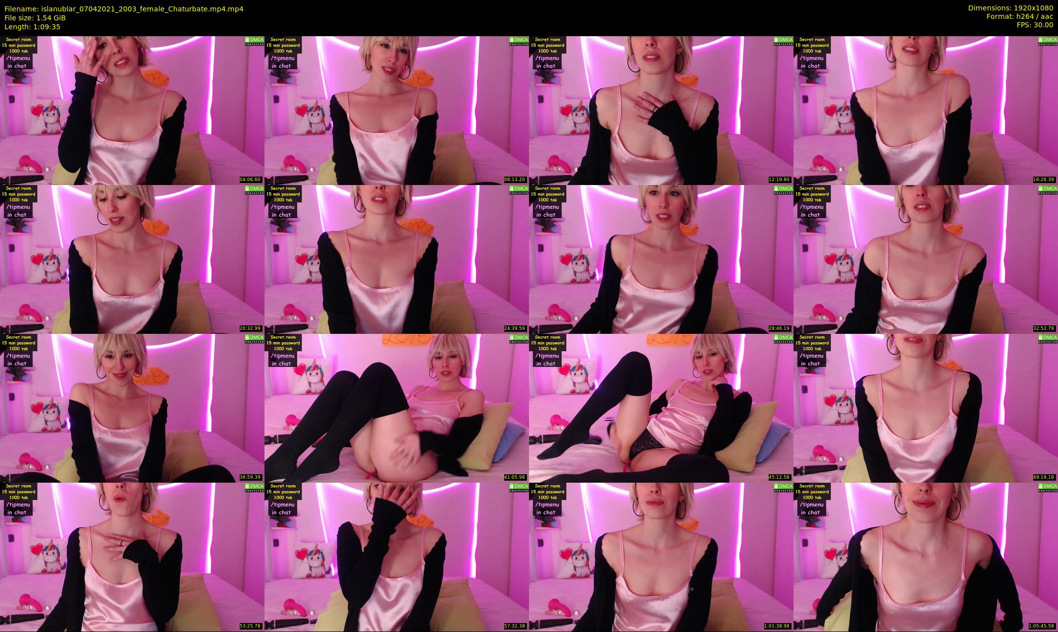islanublar — 70 minute Chaturbate female cam show recording, 1080p, Apr 7, 2021