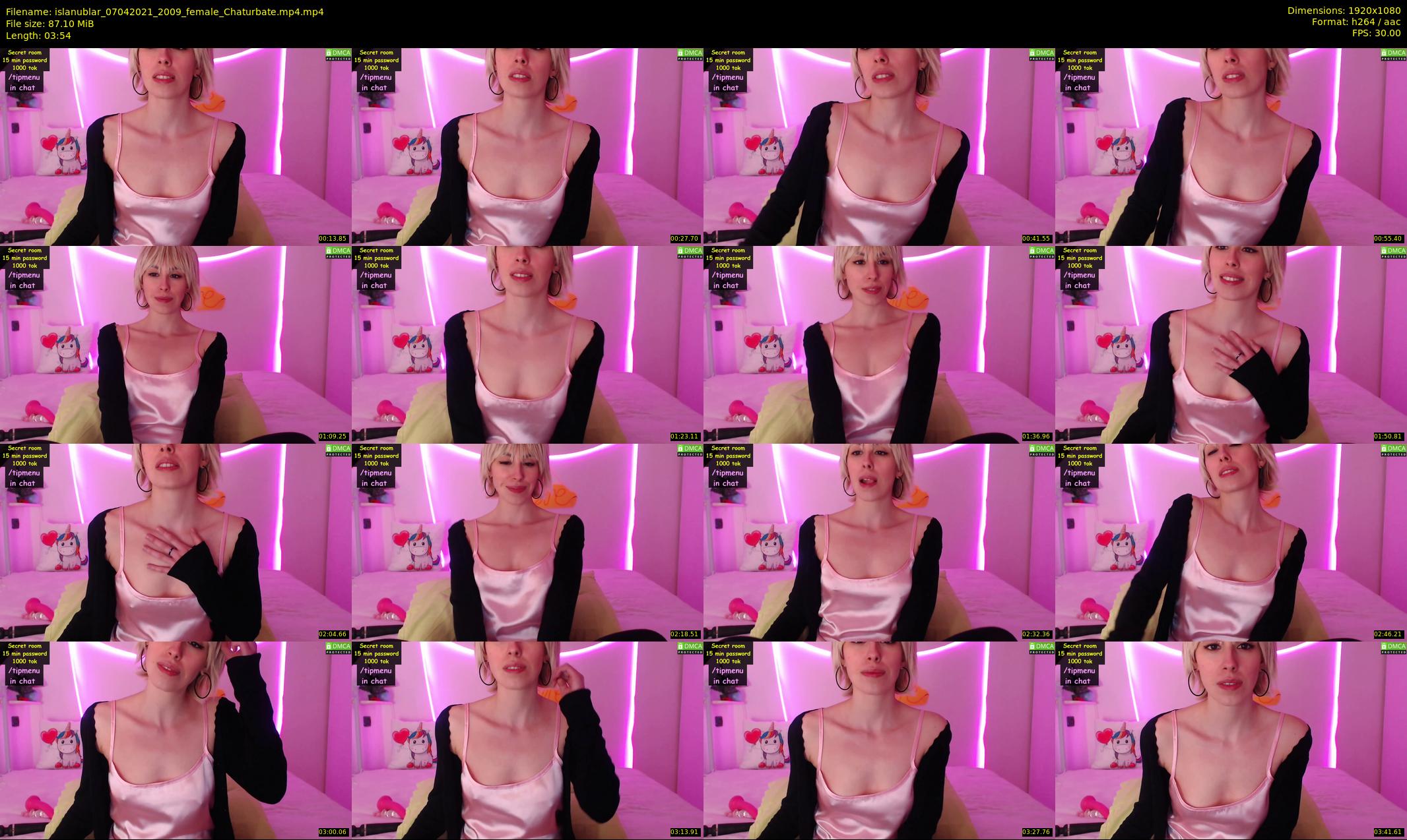 islanublar — 4 minute Chaturbate female cam show recording, 1080p, Apr 7, 2021