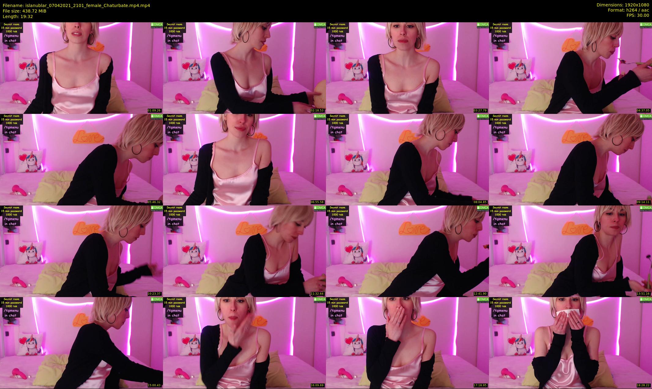 islanublar — 20 minute Chaturbate female cam show recording, 1080p, Apr 7, 2021