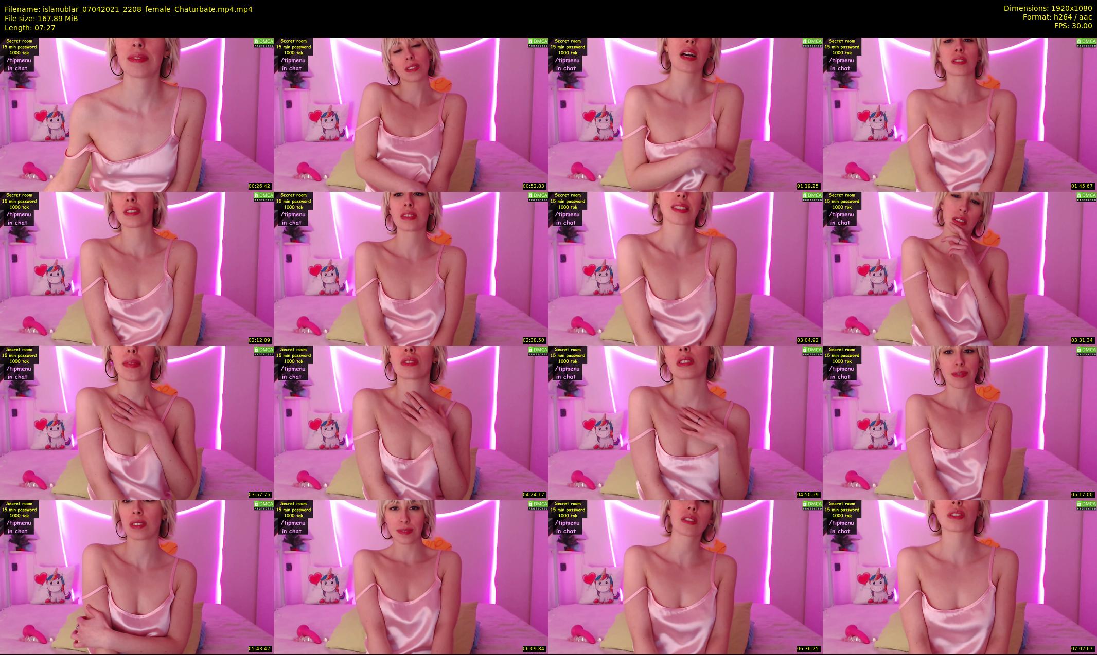 islanublar — 8 minute Chaturbate female cam show recording, 1080p, Apr 7, 2021