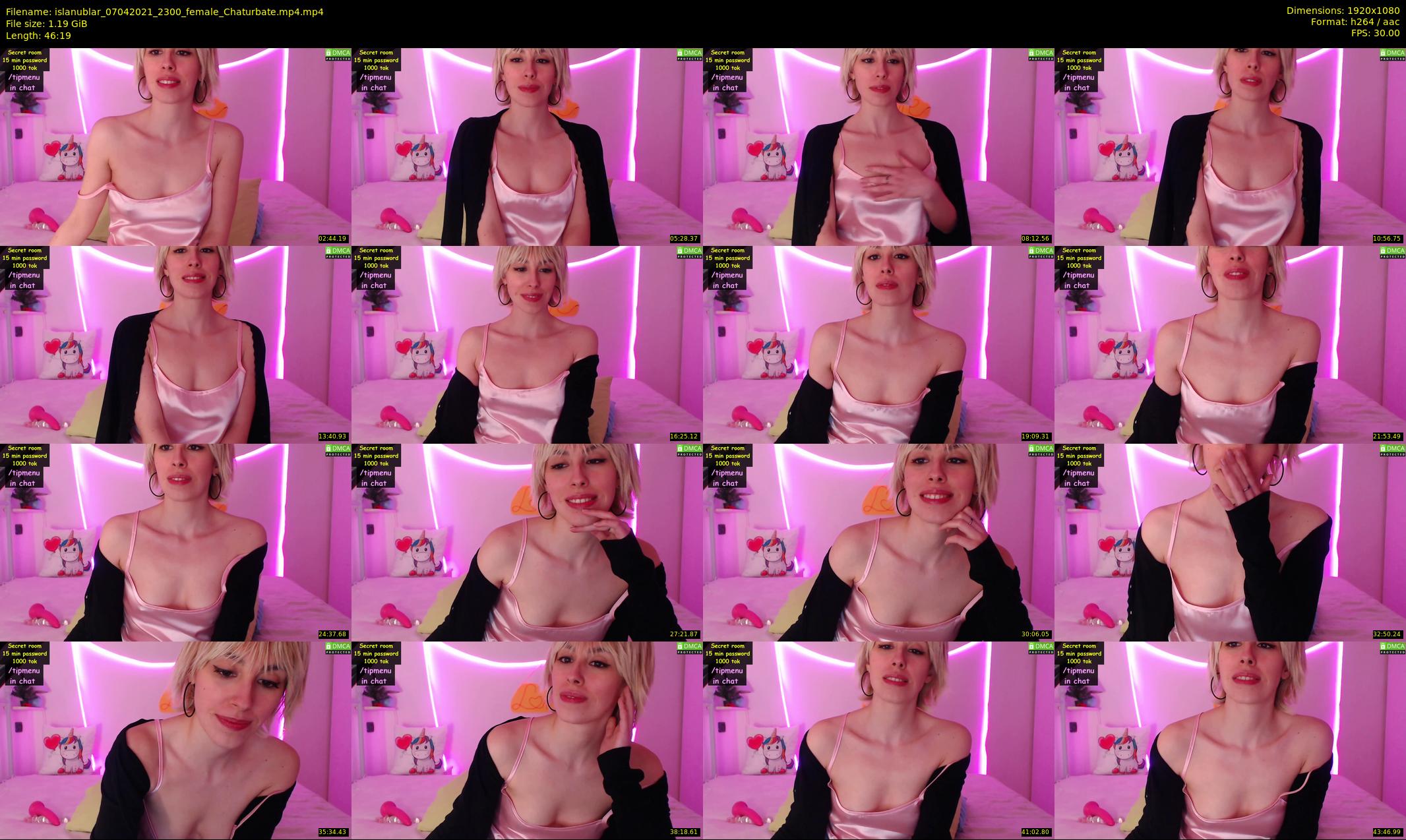 islanublar — 47 minute Chaturbate female cam show recording, 1080p, Apr 7, 2021