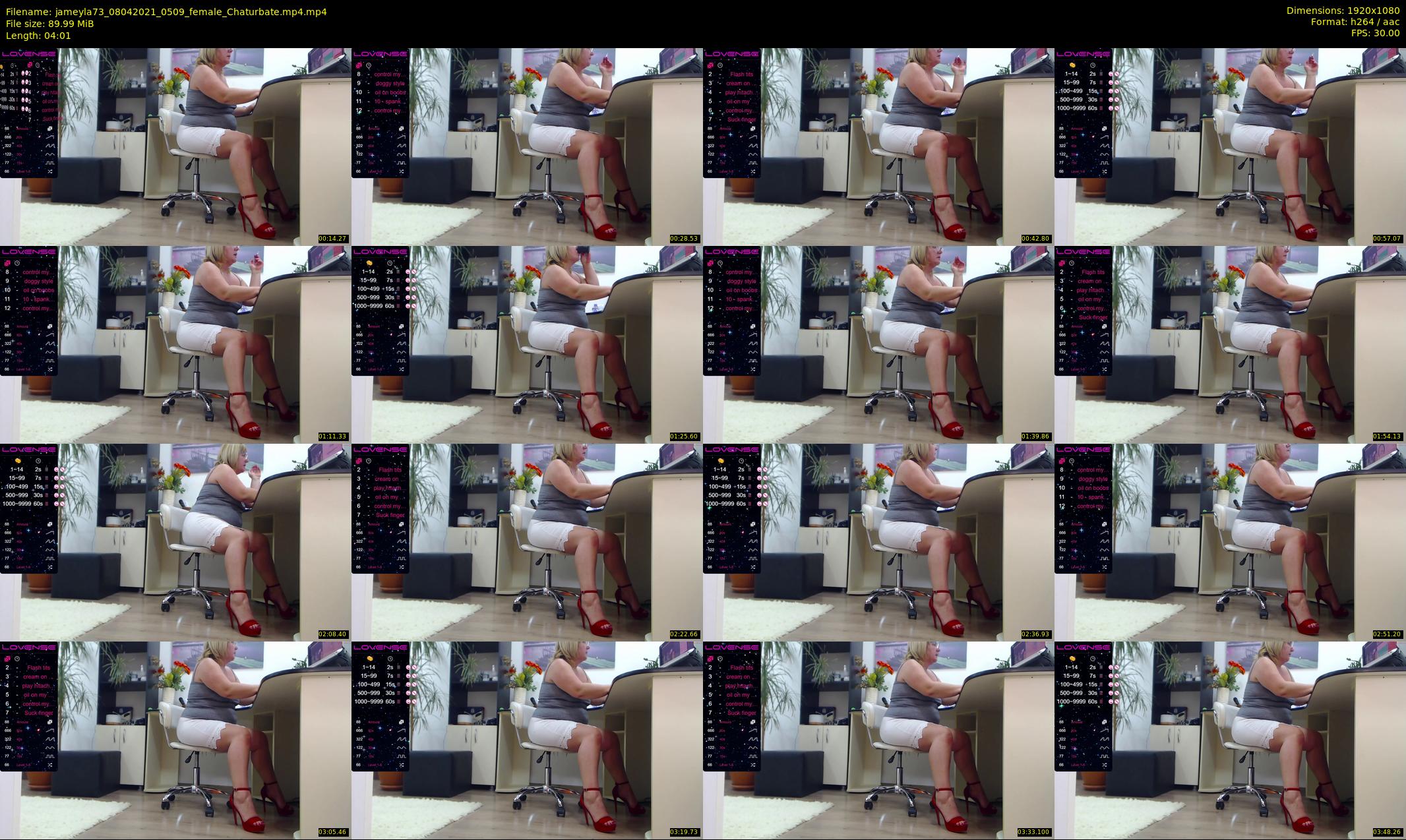 jameyla73 — 5 minute Chaturbate female cam show recording, 1080p, Apr 8, 2021