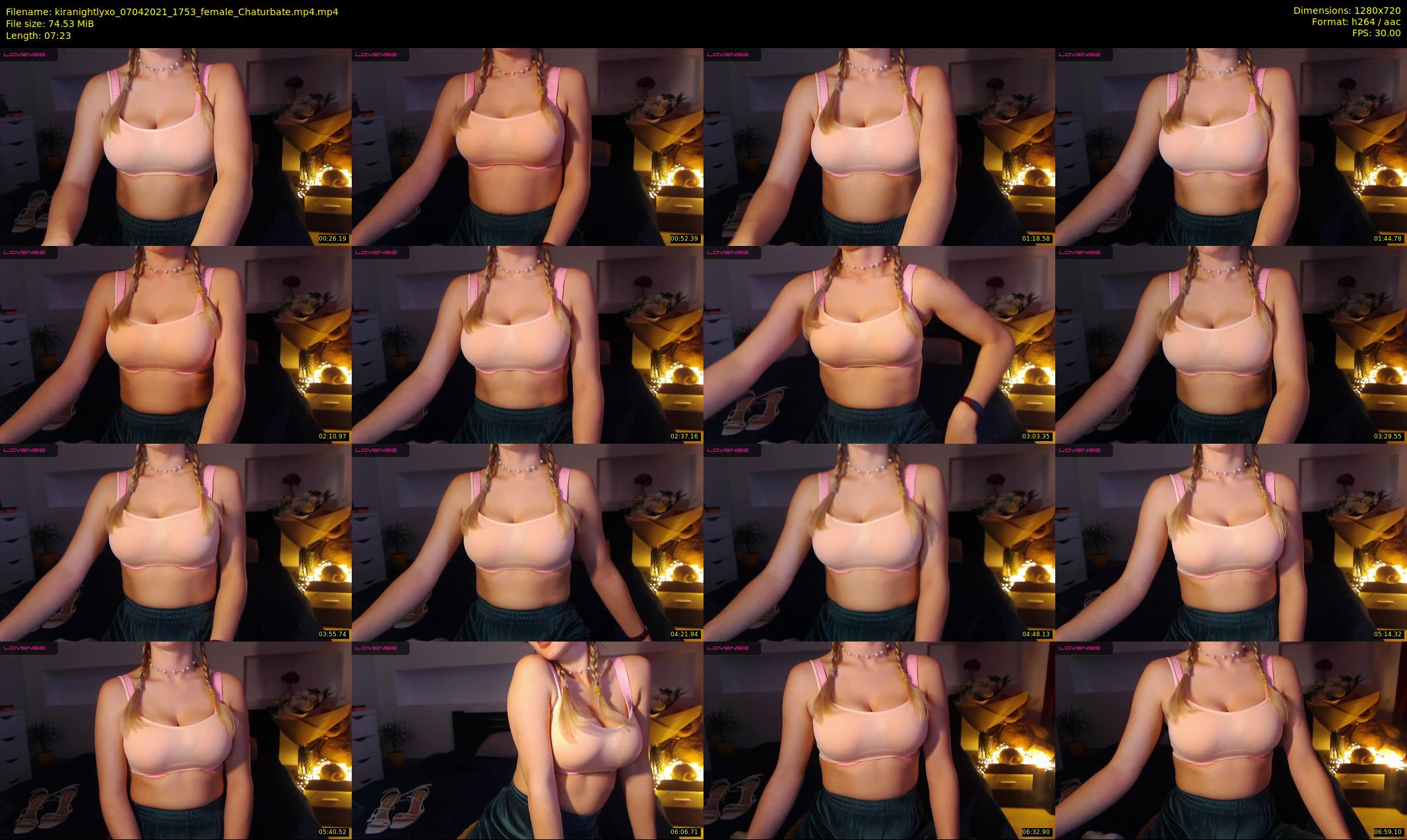kiranightlyxo — 8 minute Chaturbate female cam show recording, 720p, Apr 7, 2021