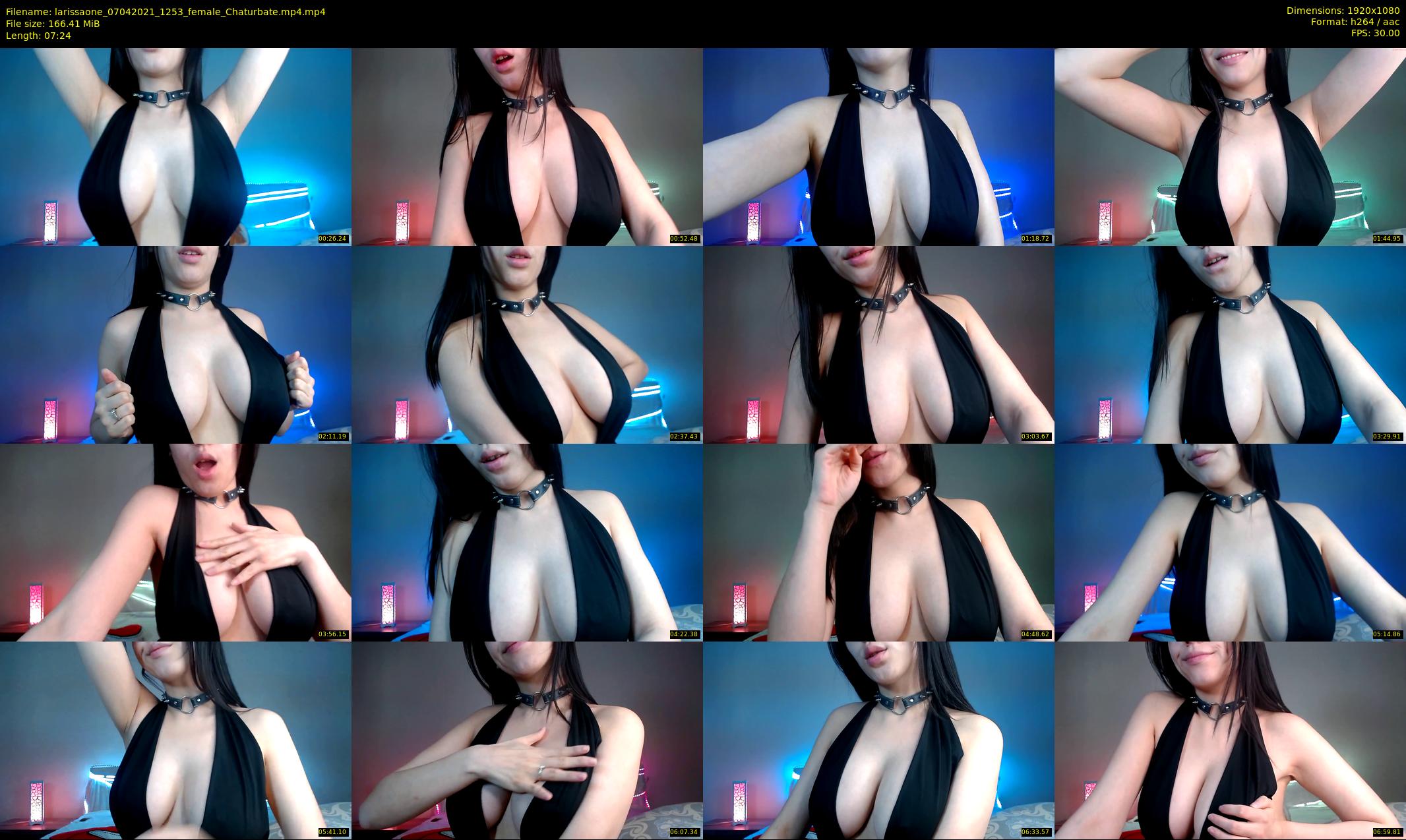 larissaone — 8 minute Chaturbate female cam show recording, 1080p, Apr 7, 2021