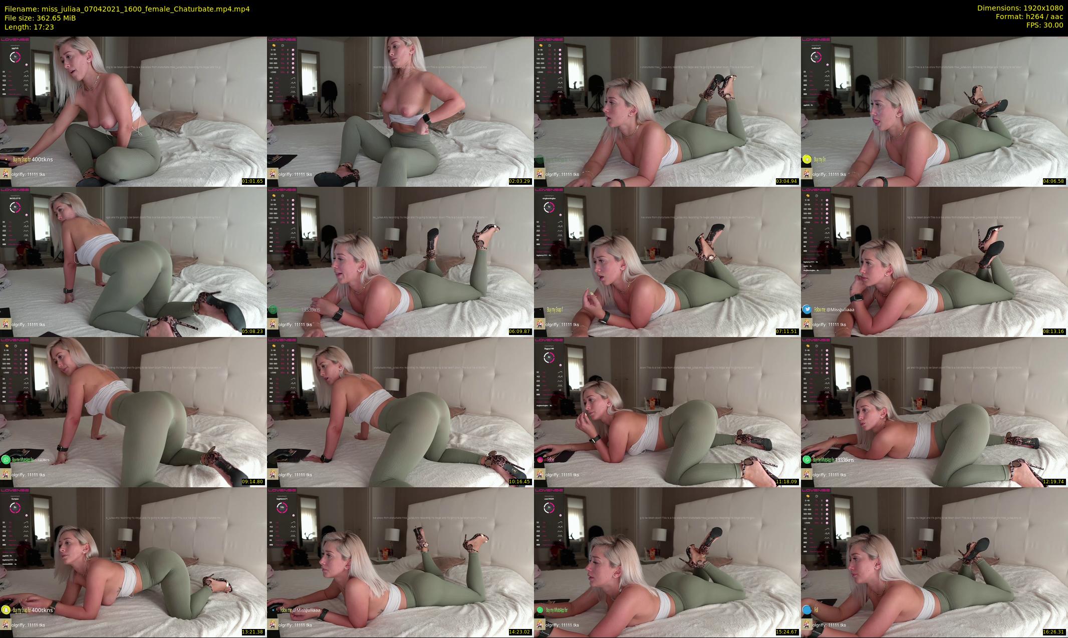 miss_juliaa — 18 minute Chaturbate female cam show recording, 1080p, Apr 7, 2021