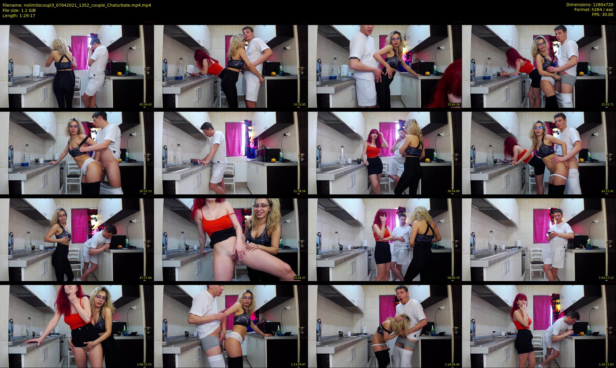 nolimitscoupl3 — 90 minute Chaturbate couple cam show recording, 720p, Apr 7, 2021