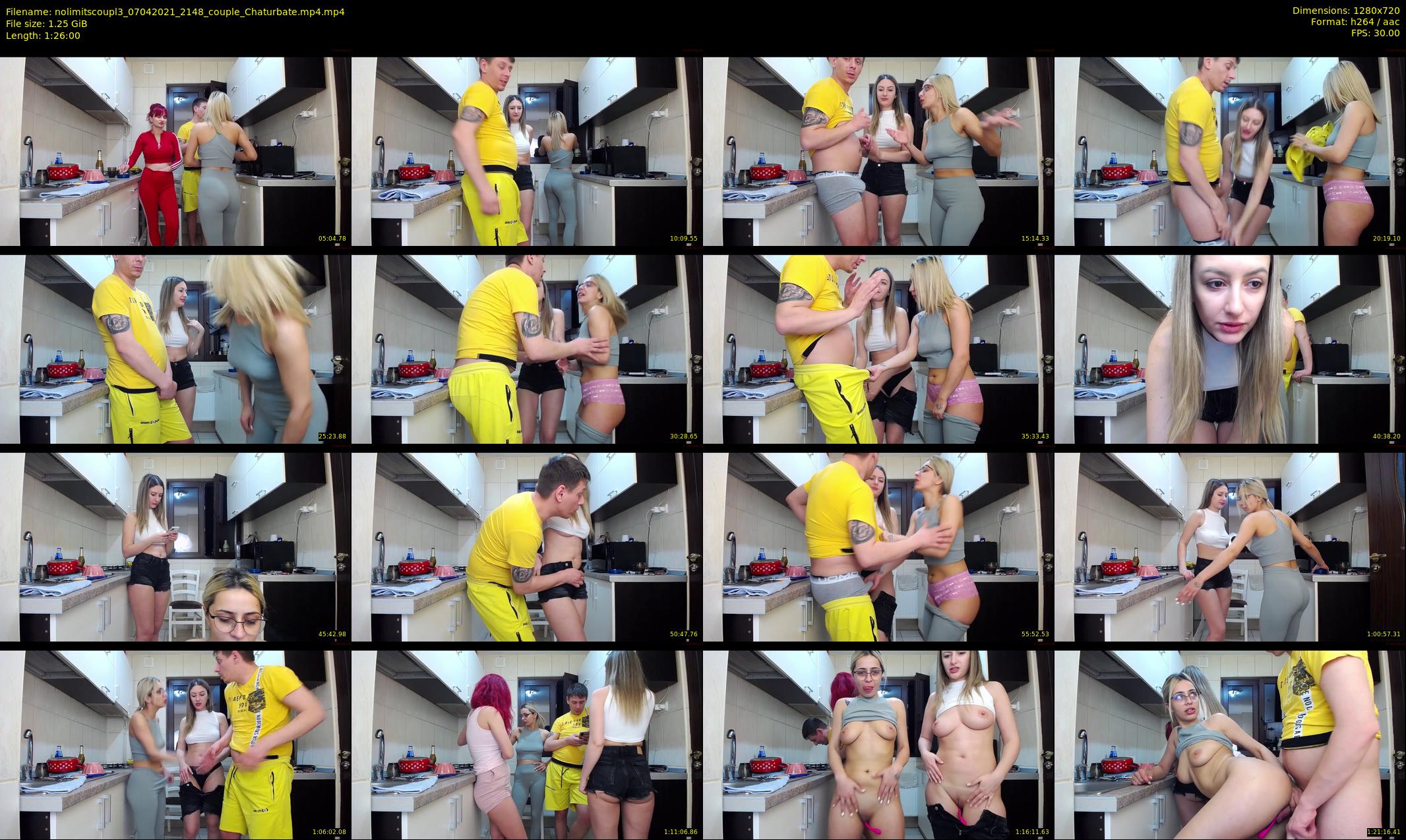 nolimitscoupl3 — 86 minute Chaturbate couple cam show recording, 720p, Apr 7, 2021
