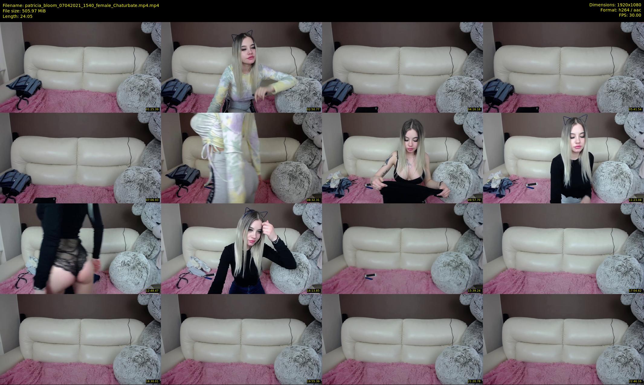patricia_bloom — 25 minute Chaturbate female cam show recording, 1080p, Apr 7, 2021