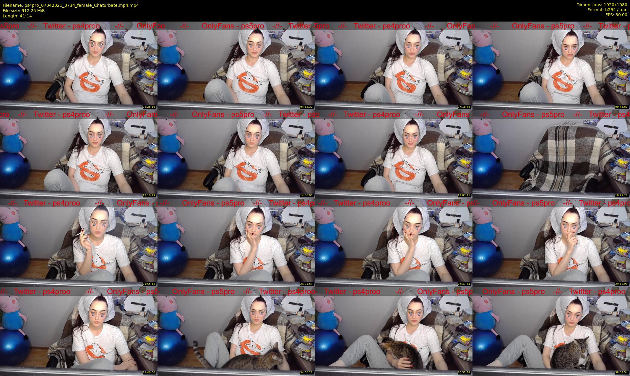ps4pro — 42 minute Chaturbate female cam show recording, 1080p, Apr 7, 2021