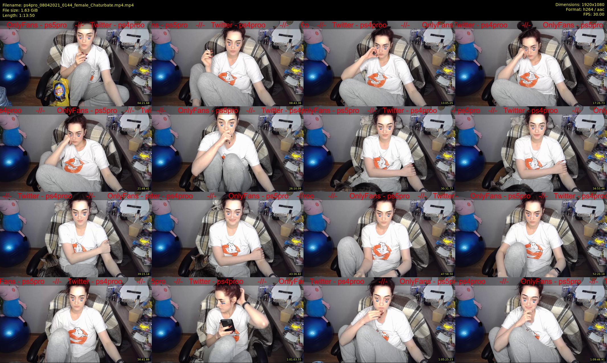 ps4pro — 74 minute Chaturbate female cam show recording, 1080p, Apr 8, 2021