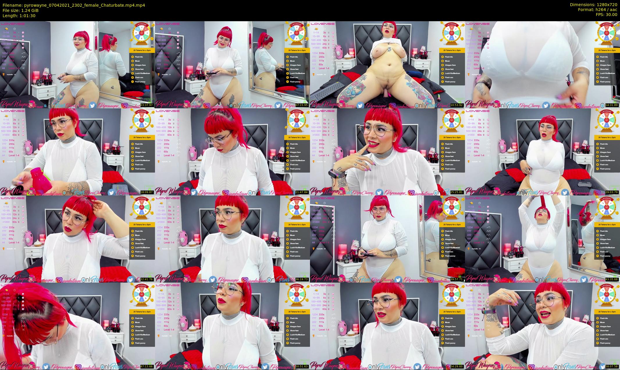 pyrowayne — 62 minute Chaturbate female cam show recording, 720p, Apr 7, 2021