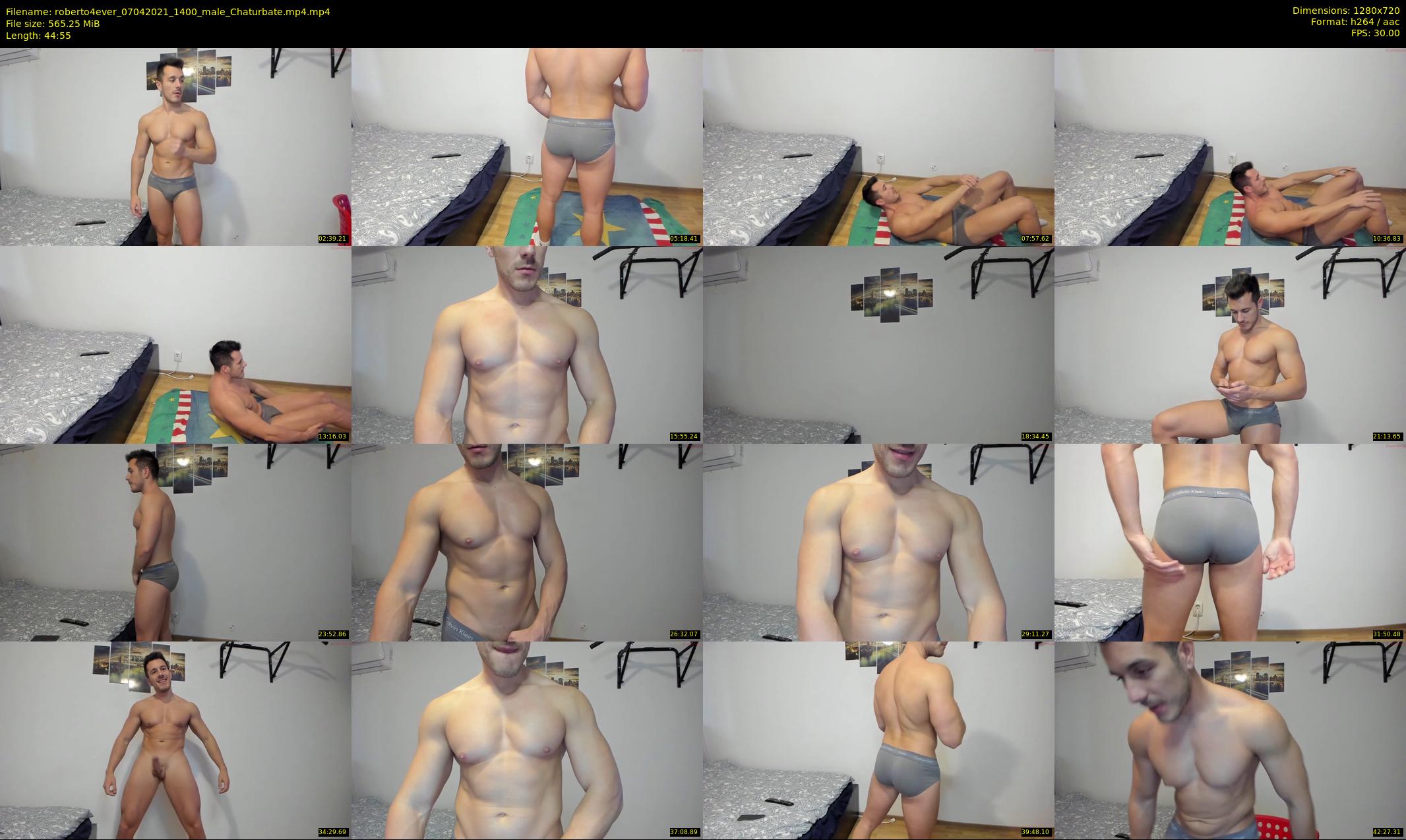 roberto4ever — 45 minute Chaturbate male cam show recording, 720p, Apr 7, 2021