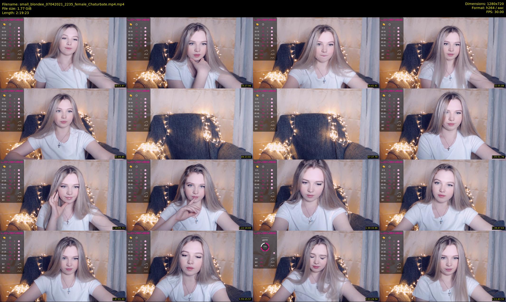 small_blondee — 140 minute Chaturbate female cam show recording, 720p, Apr 7, 2021