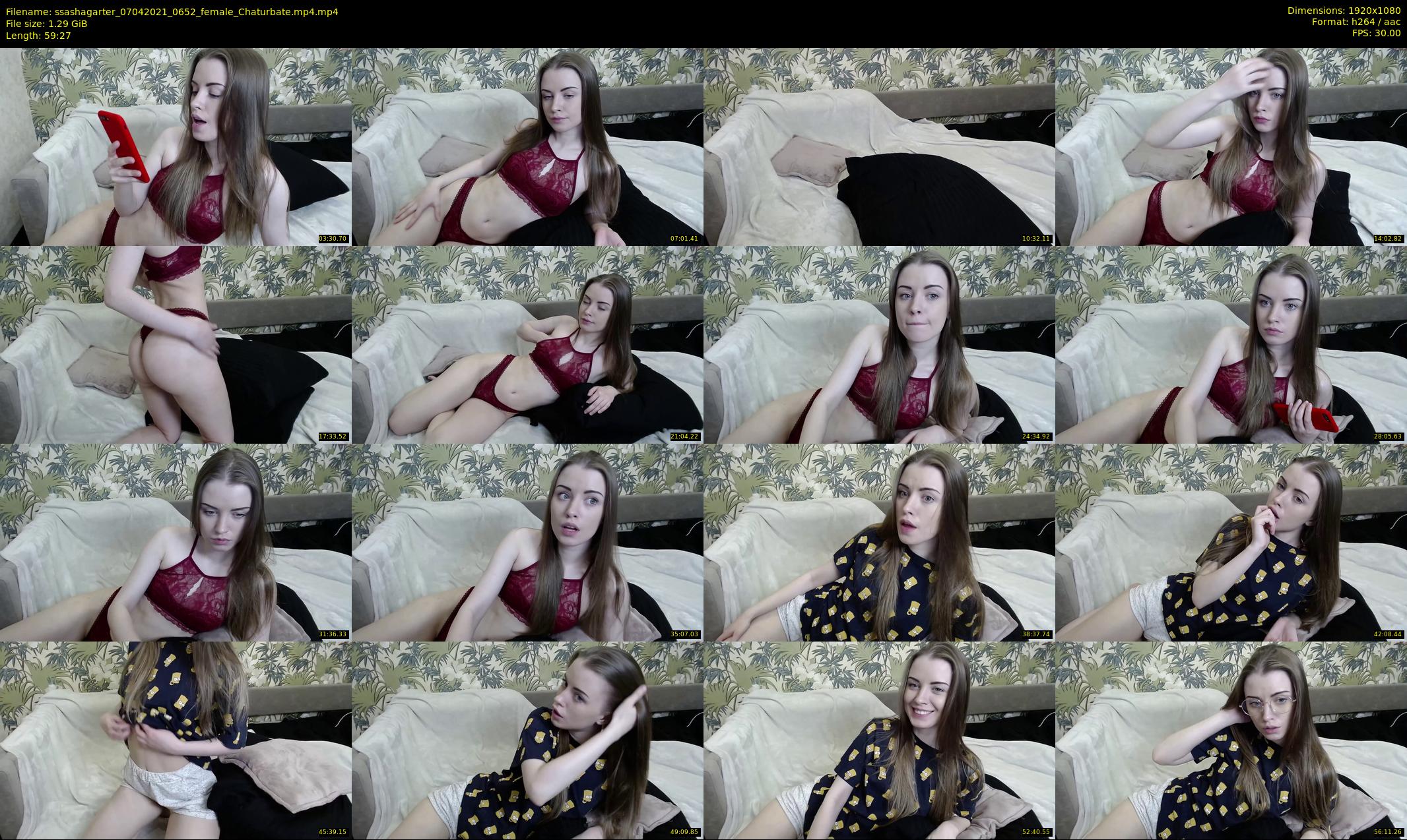 ssashagarter — 60 minute Chaturbate female cam show recording, 1080p, Apr 7, 2021