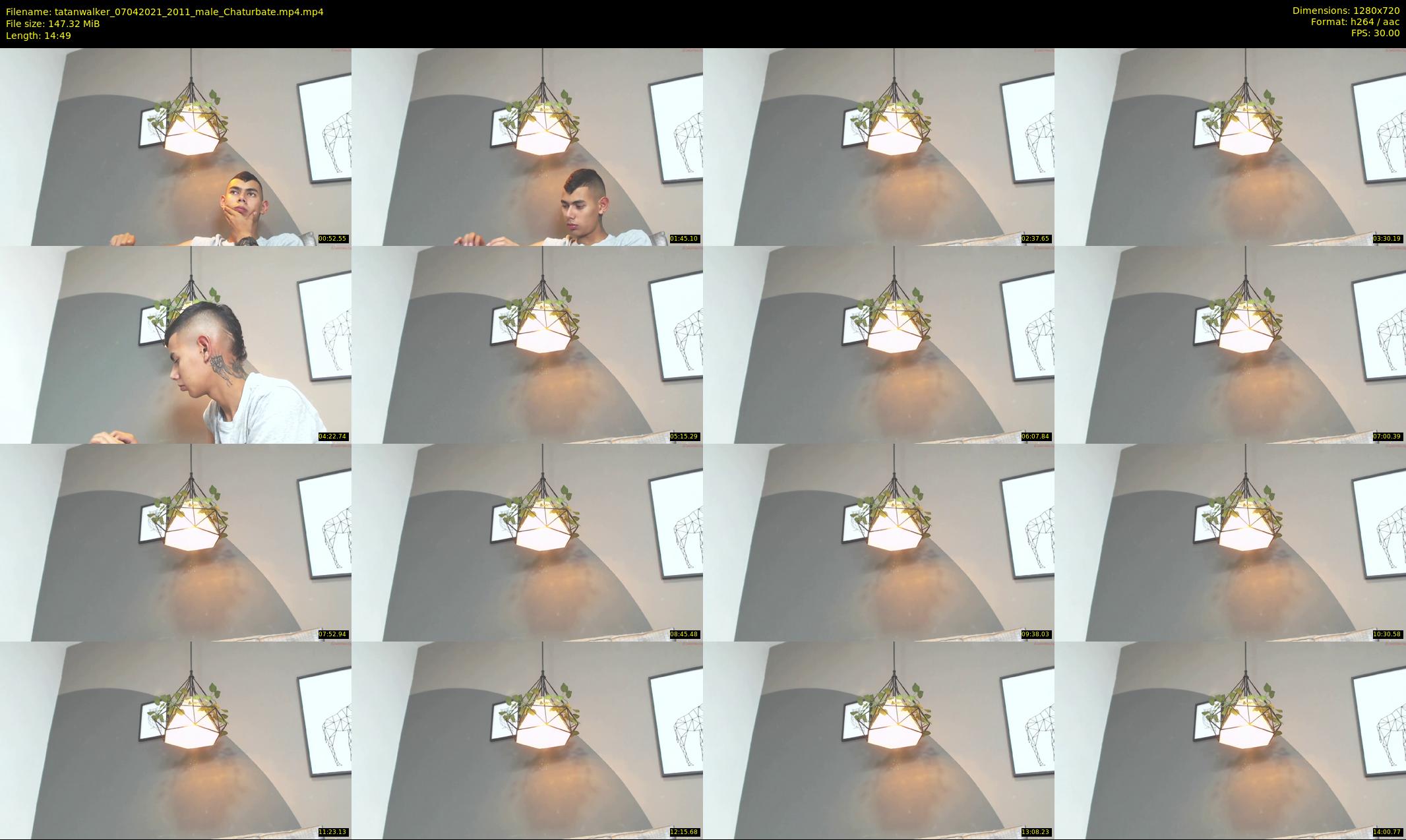 tatanwalker — 15 minute Chaturbate male cam show recording, 720p, Apr 7, 2021