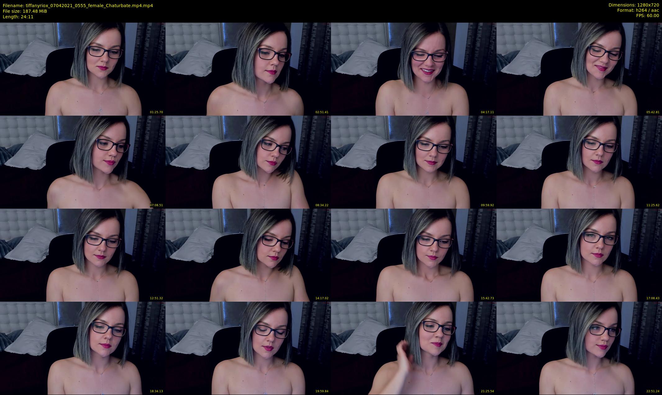 tiffanyriox — 25 minute Chaturbate female cam show recording, 720p, Apr 7, 2021