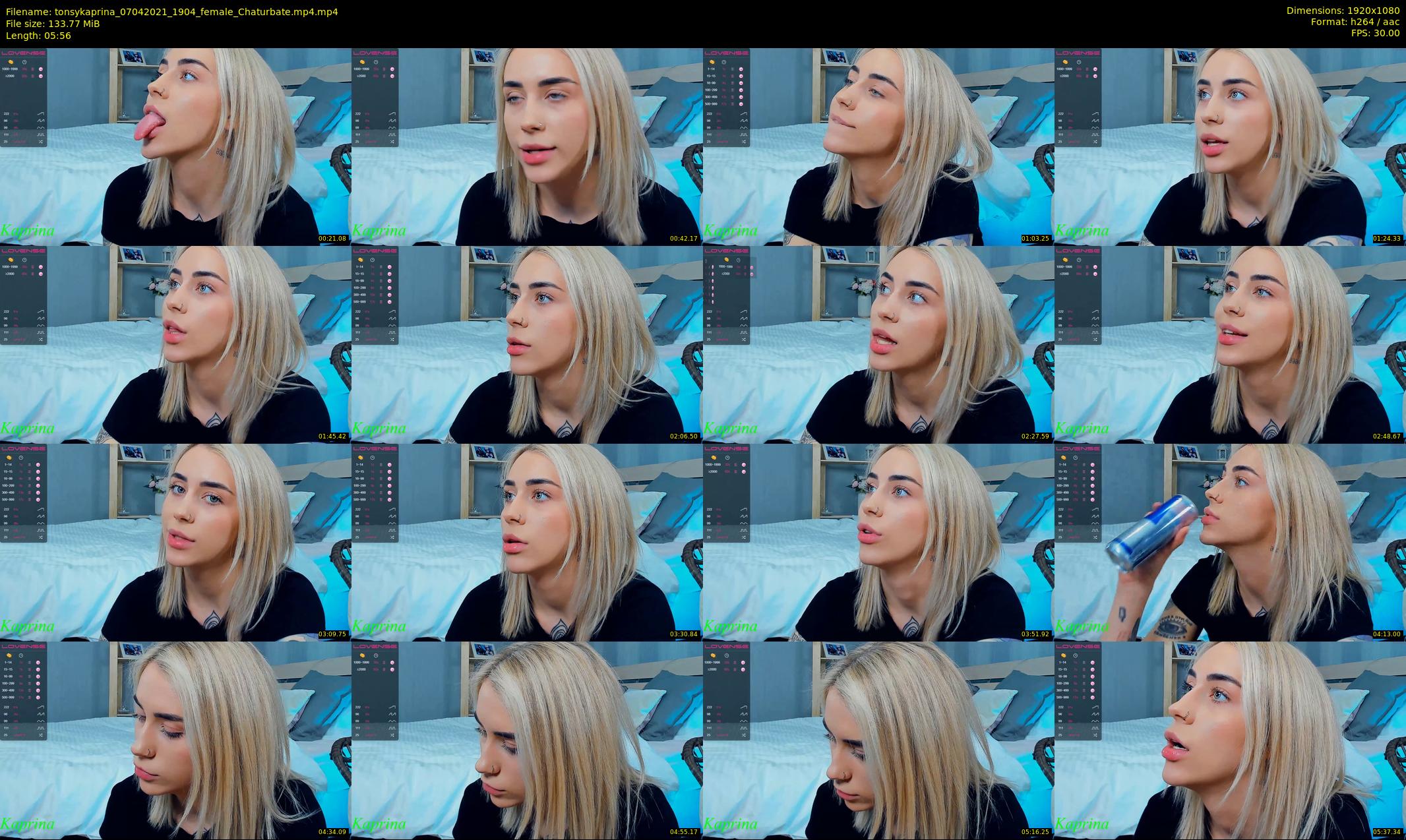 tonsykaprina — 6 minute Chaturbate couple cam show recording, 1080p, Apr 7, 2021