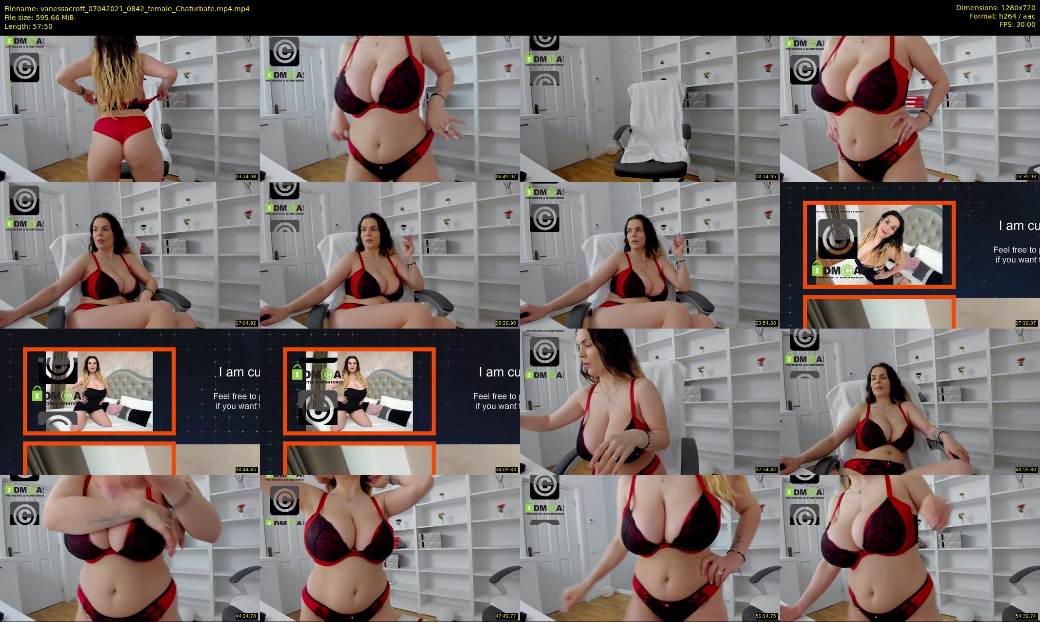 vanessacroft — 58 minute Chaturbate female cam show recording, 720p, Apr 7, 2021