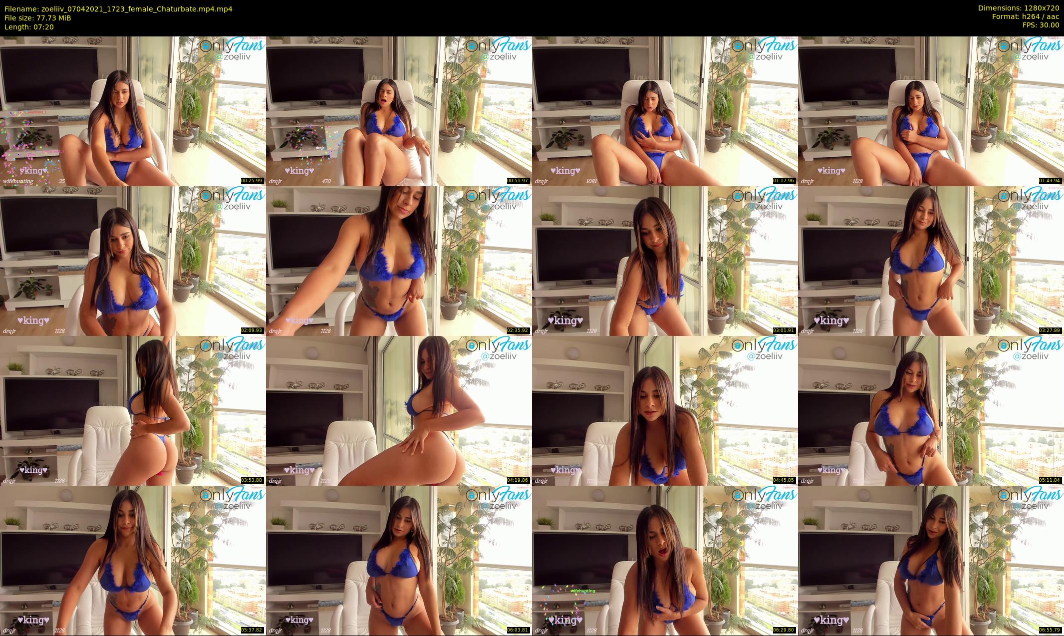 zoeliiv — 8 minute Chaturbate female cam show recording, 720p, Apr 7, 2021