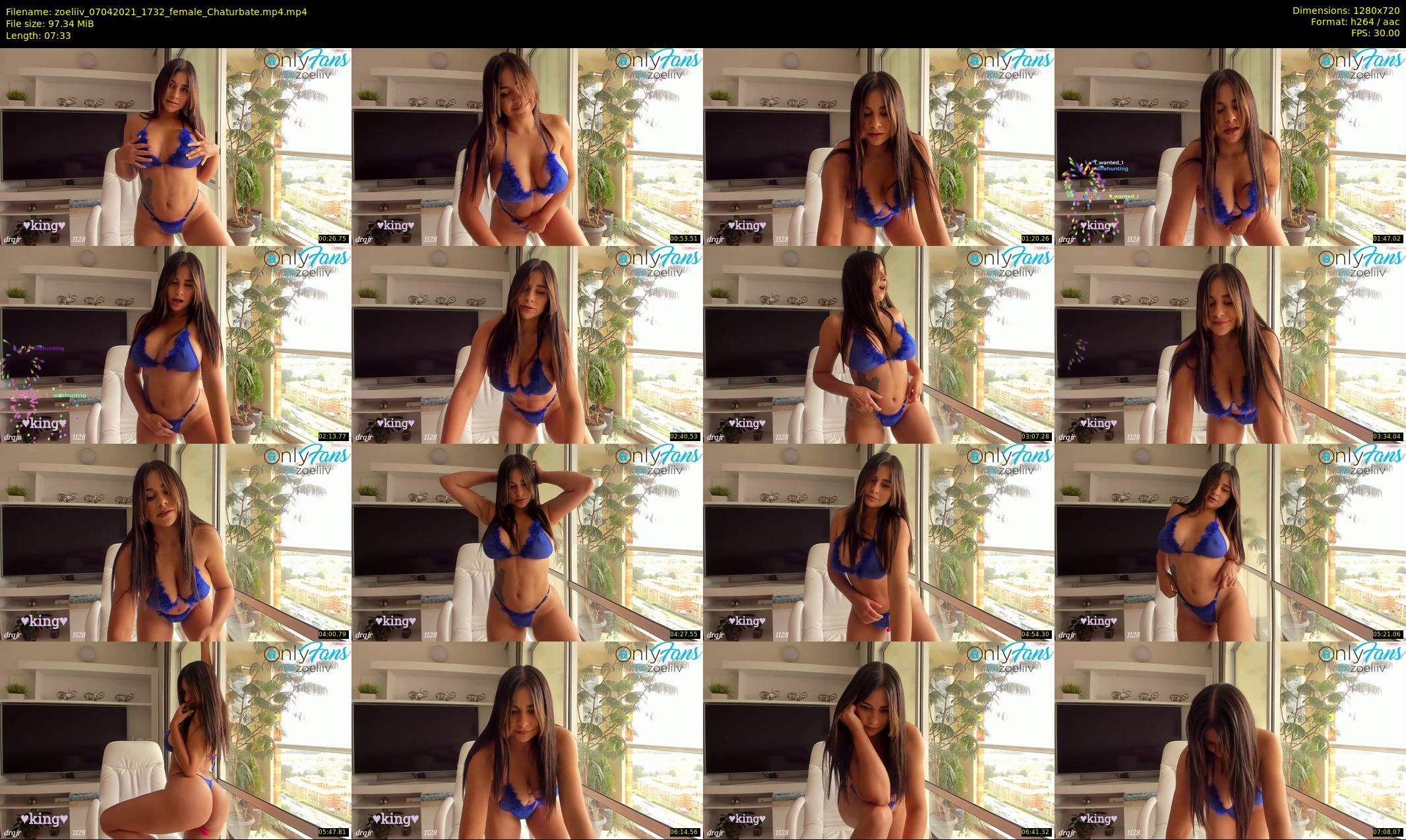 zoeliiv — 8 minute Chaturbate female cam show recording, 720p, Apr 7, 2021