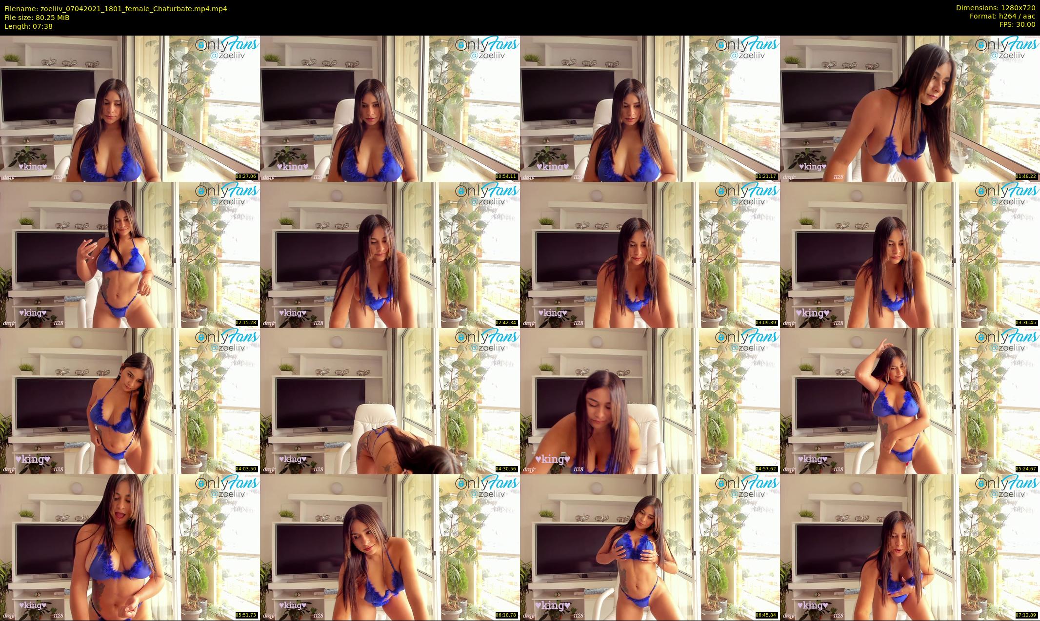 zoeliiv — 8 minute Chaturbate female cam show recording, 720p, Apr 7, 2021