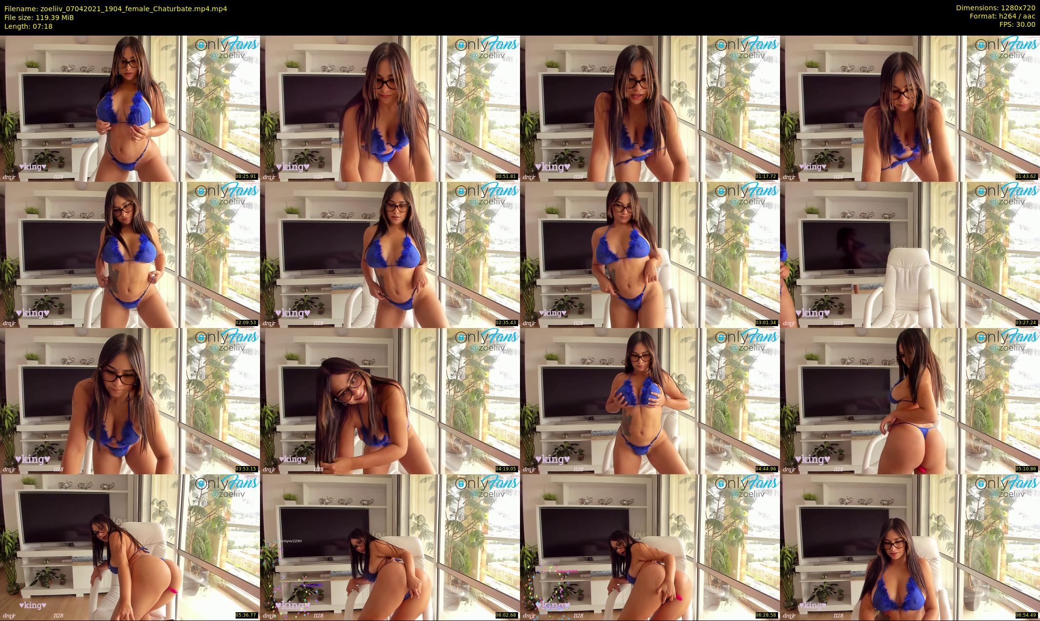zoeliiv — 8 minute Chaturbate female cam show recording, 720p, Apr 7, 2021