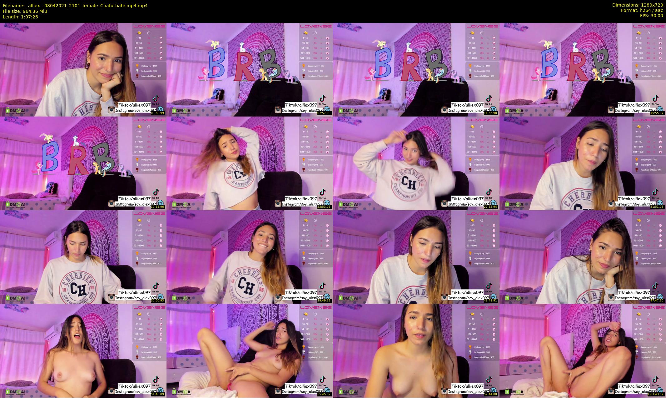 _alliex_ — 68 minute Chaturbate female cam show recording, 720p, Apr 8, 2021