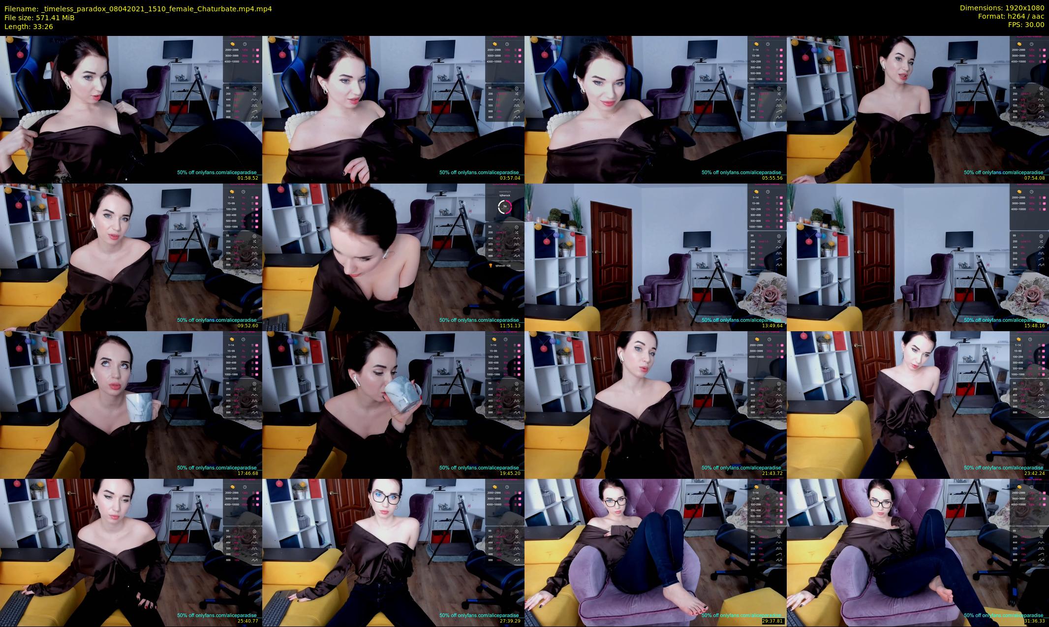 _timeless_paradox — 34 minute Chaturbate female cam show recording, 1080p, Apr 8, 2021