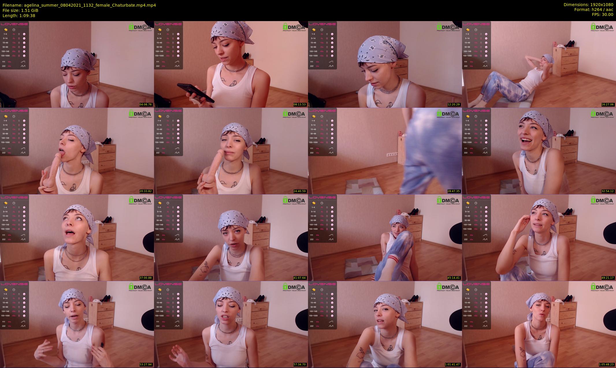 agelina_summer — 70 minute Chaturbate female cam show recording, 1080p, Apr 8, 2021