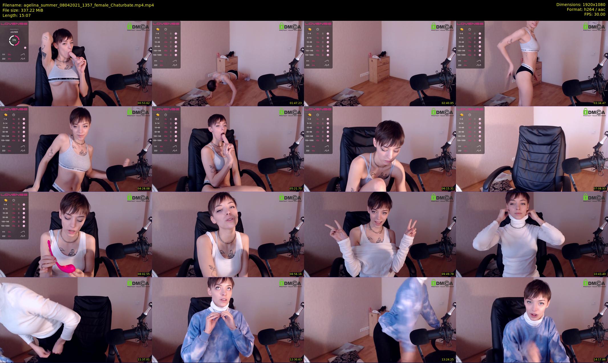 agelina_summer — 16 minute Chaturbate female cam show recording, 1080p, Apr 8, 2021