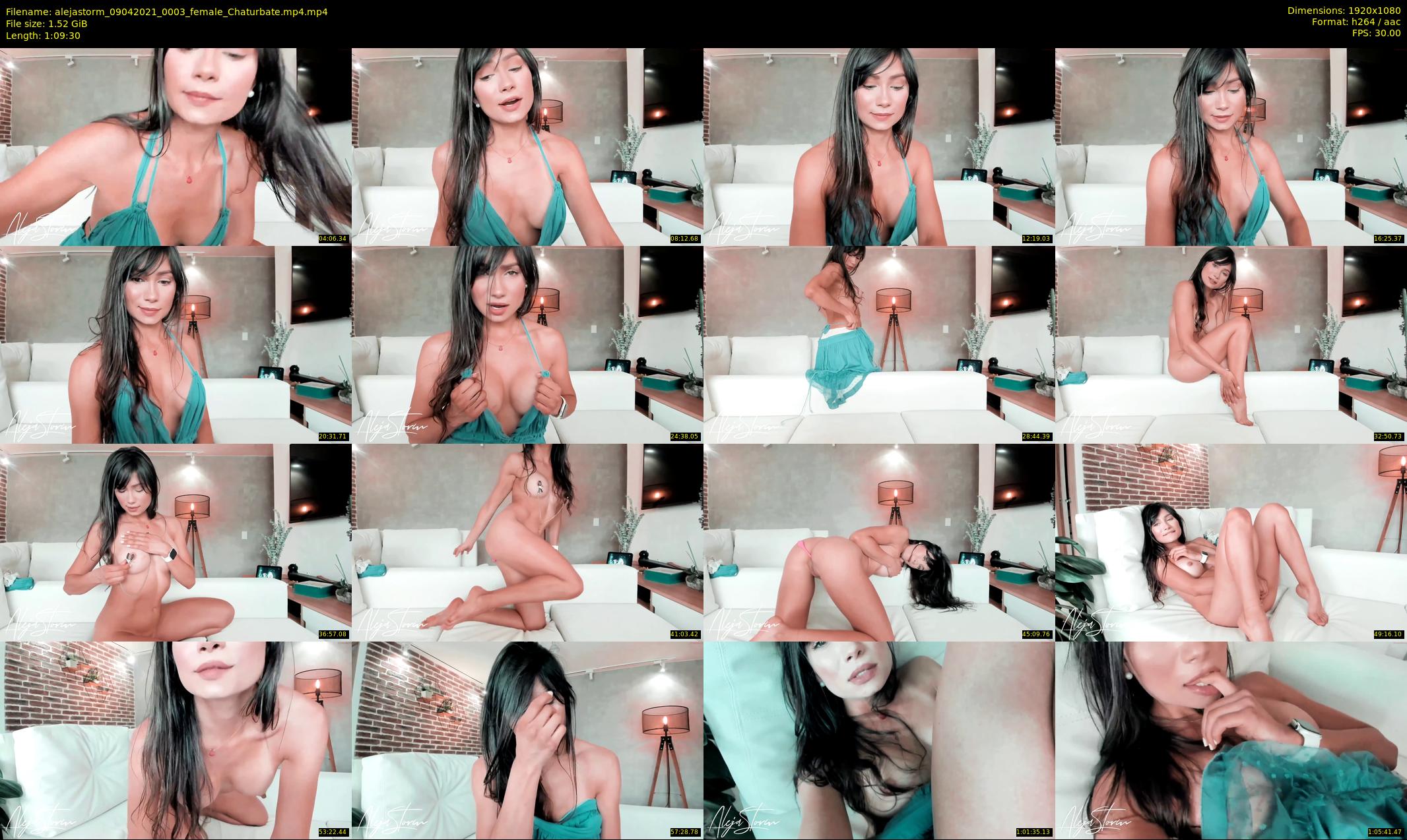 alejastorm — 70 minute Chaturbate female cam show recording, 1080p, Apr 9, 2021