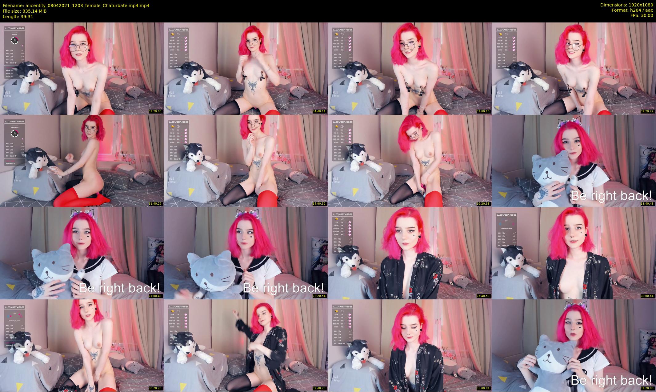 alicentity — 40 minute Chaturbate female cam show recording, 1080p, Apr 8, 2021