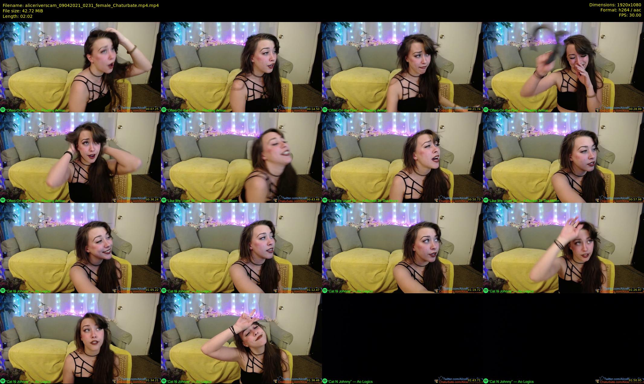 aliceriverscam — 3 minute Chaturbate female cam show recording, 1080p, Apr 9, 2021