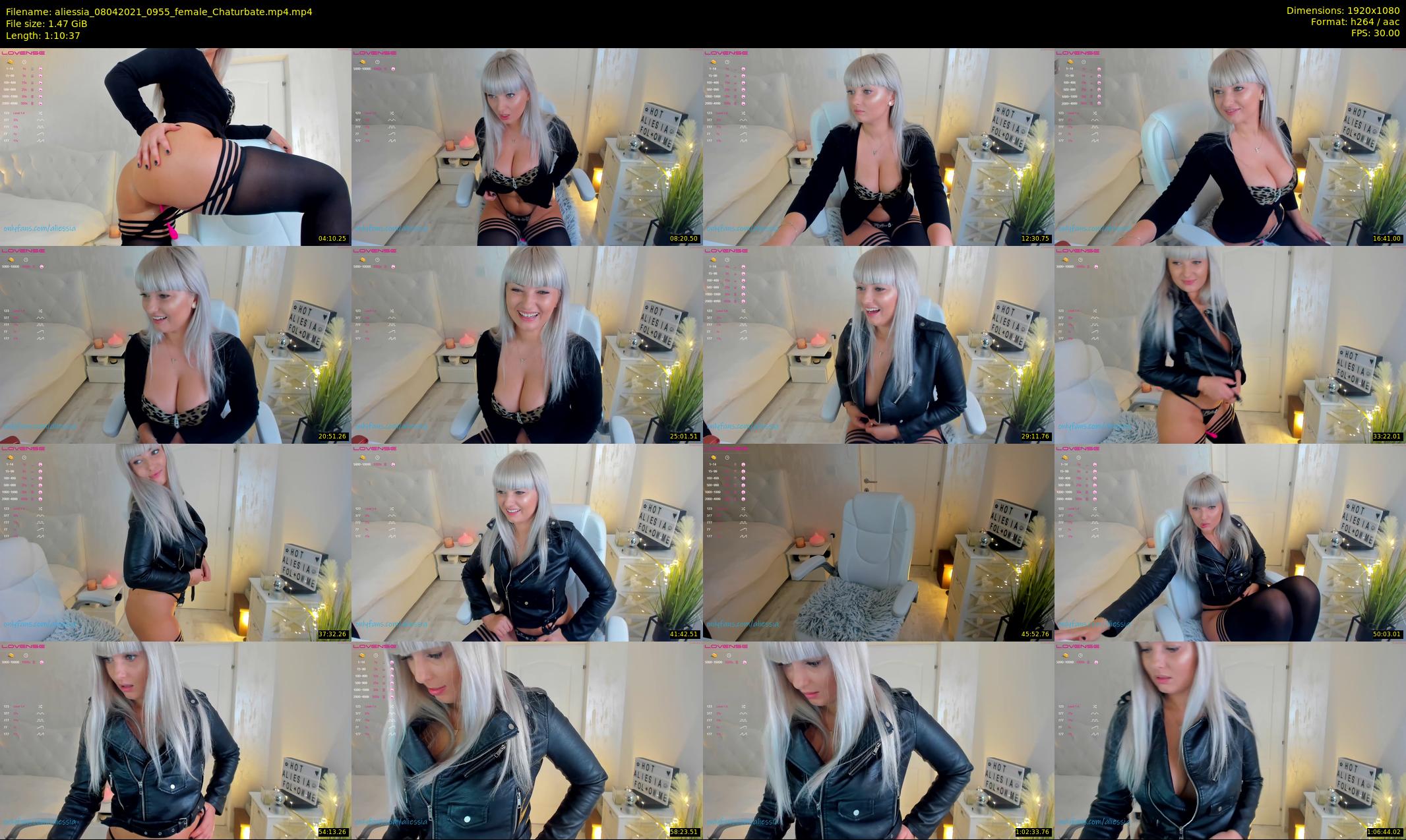aliessia — 71 minute Chaturbate female cam show recording, 1080p, Apr 8, 2021